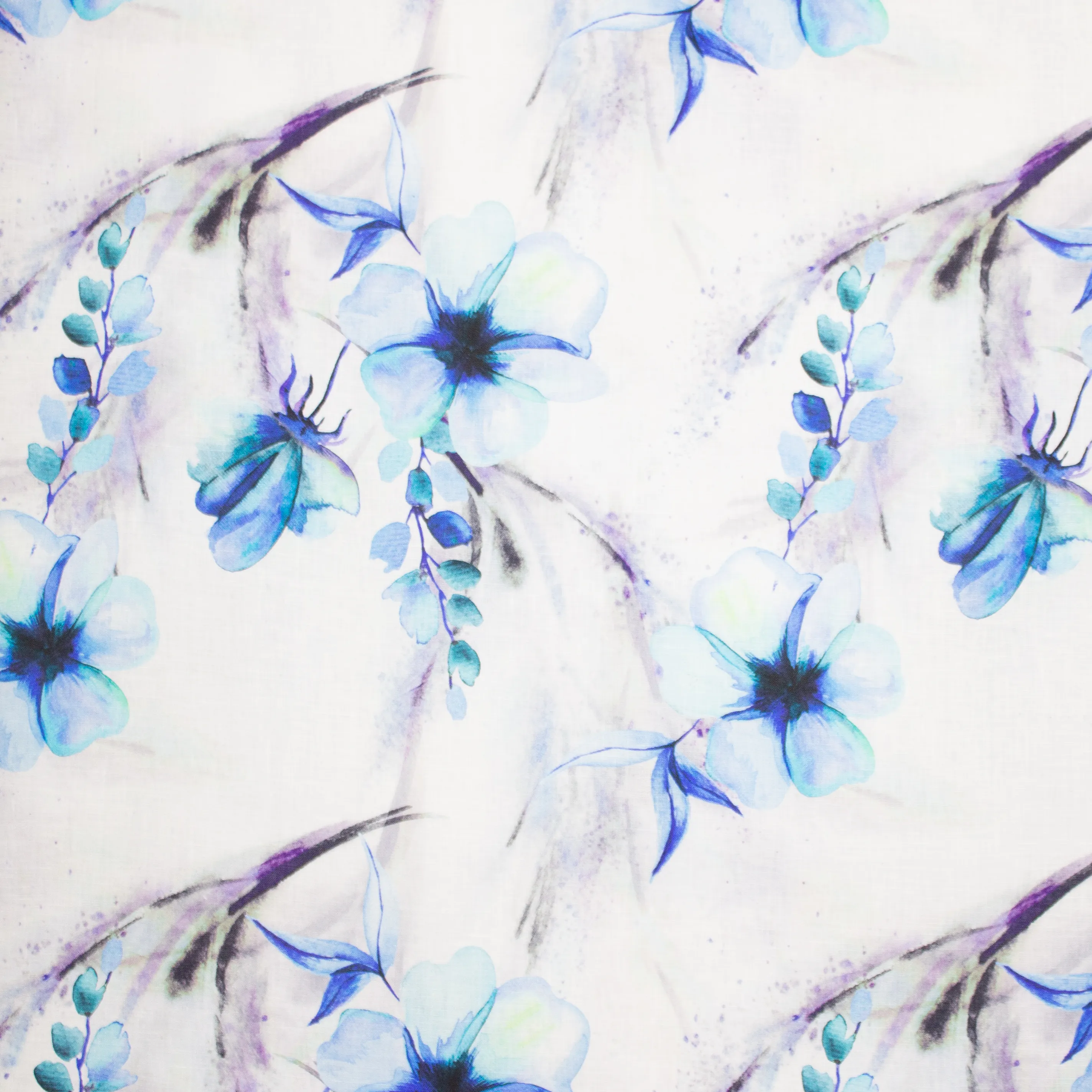 Linnen met Blauwe Bloemen