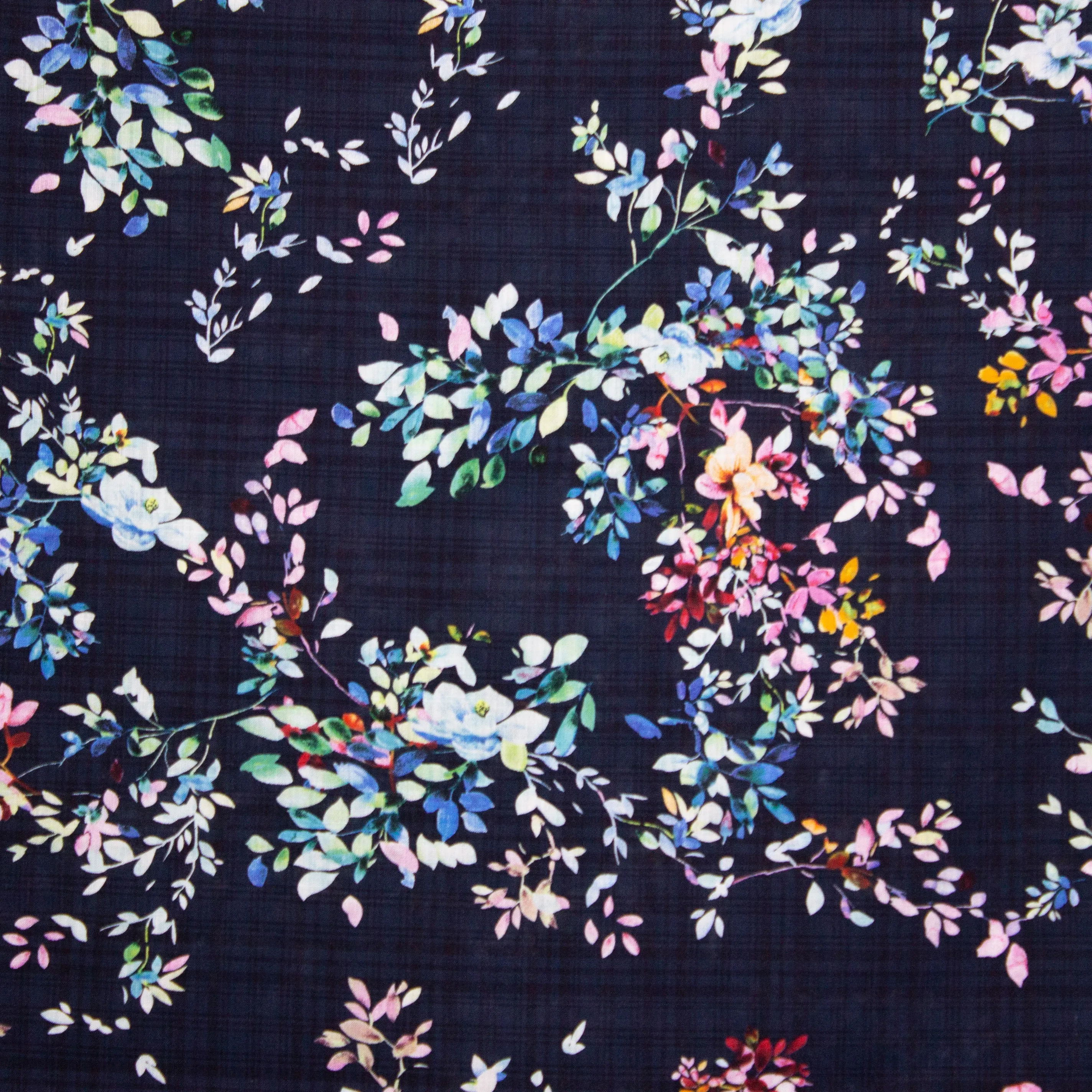 Viscose Katoen met Bloemen van Stitched By You
