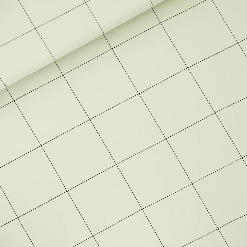Thin Grid Fog Green French Terry See You At Six