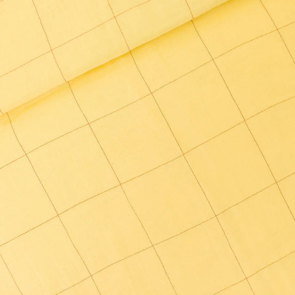 Thin Grid XL Popcorn Yellow Double Gauze See You At Six