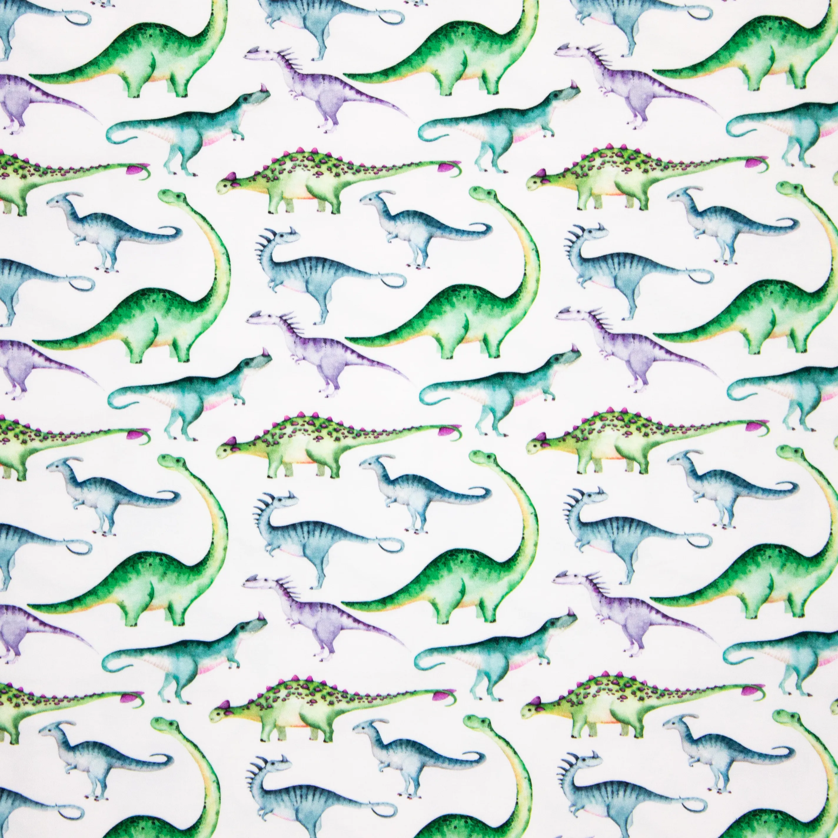 Witte tricot met dinosaurussen