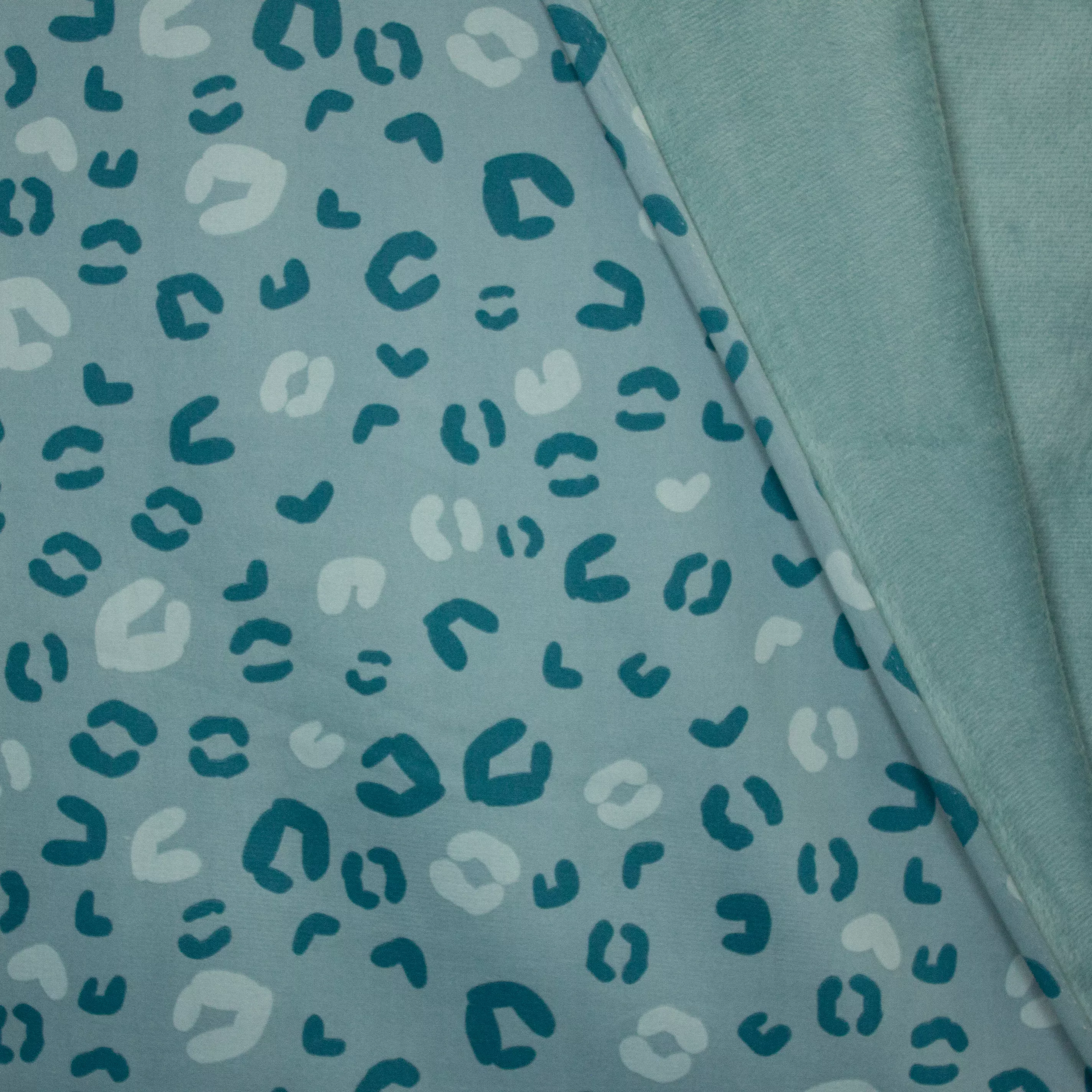 Turquoise Sweater met Turquoise Motief
