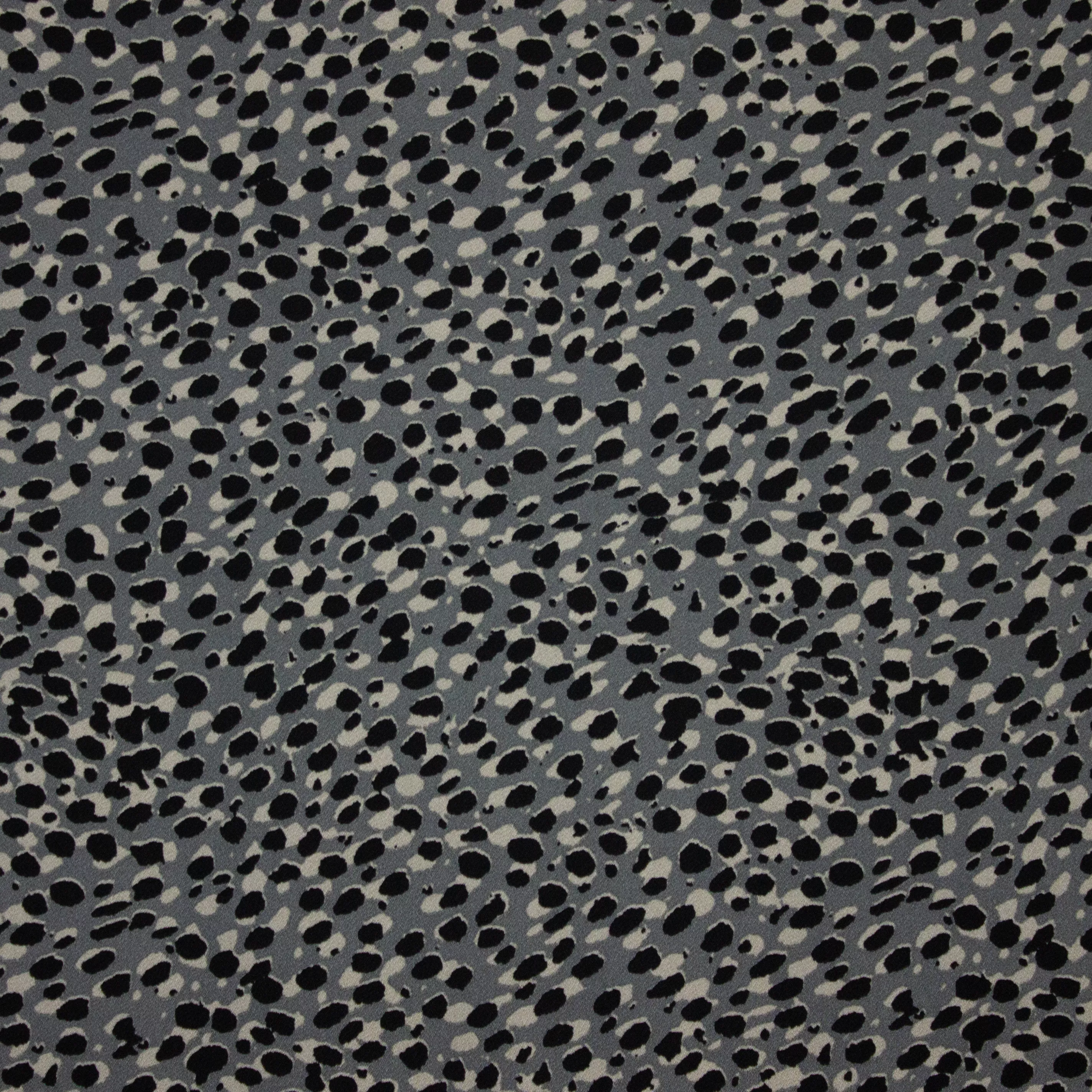Grijze polyester tricot met vlekjes - My Image