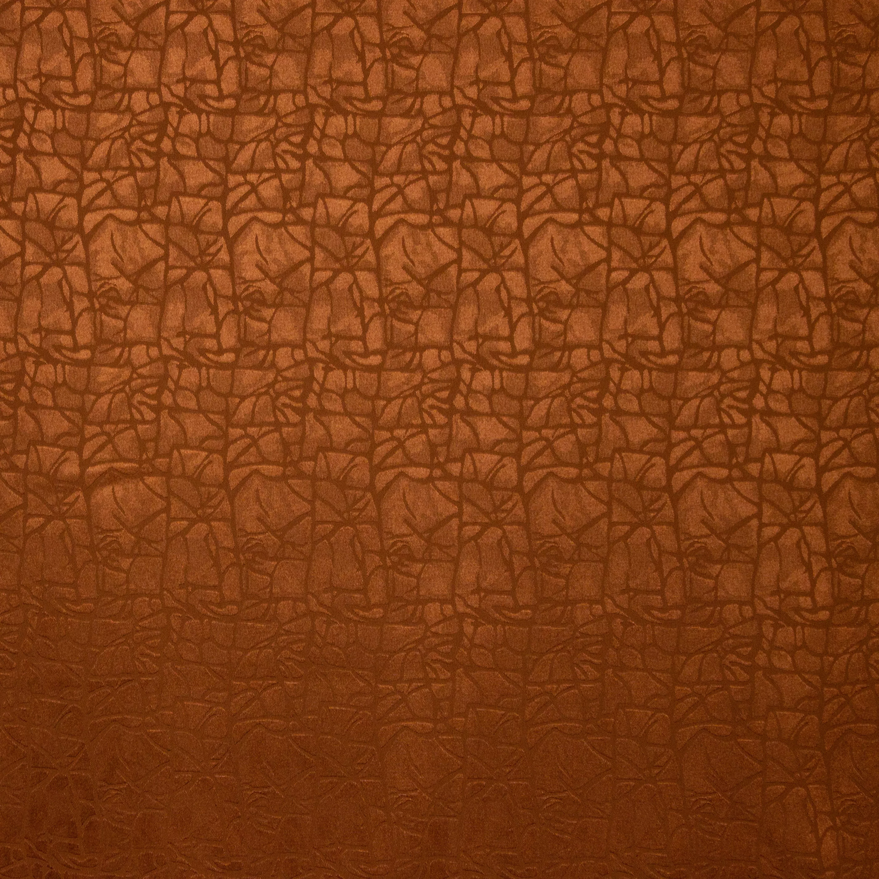 Oranje Satijn Damast van Stitched By You