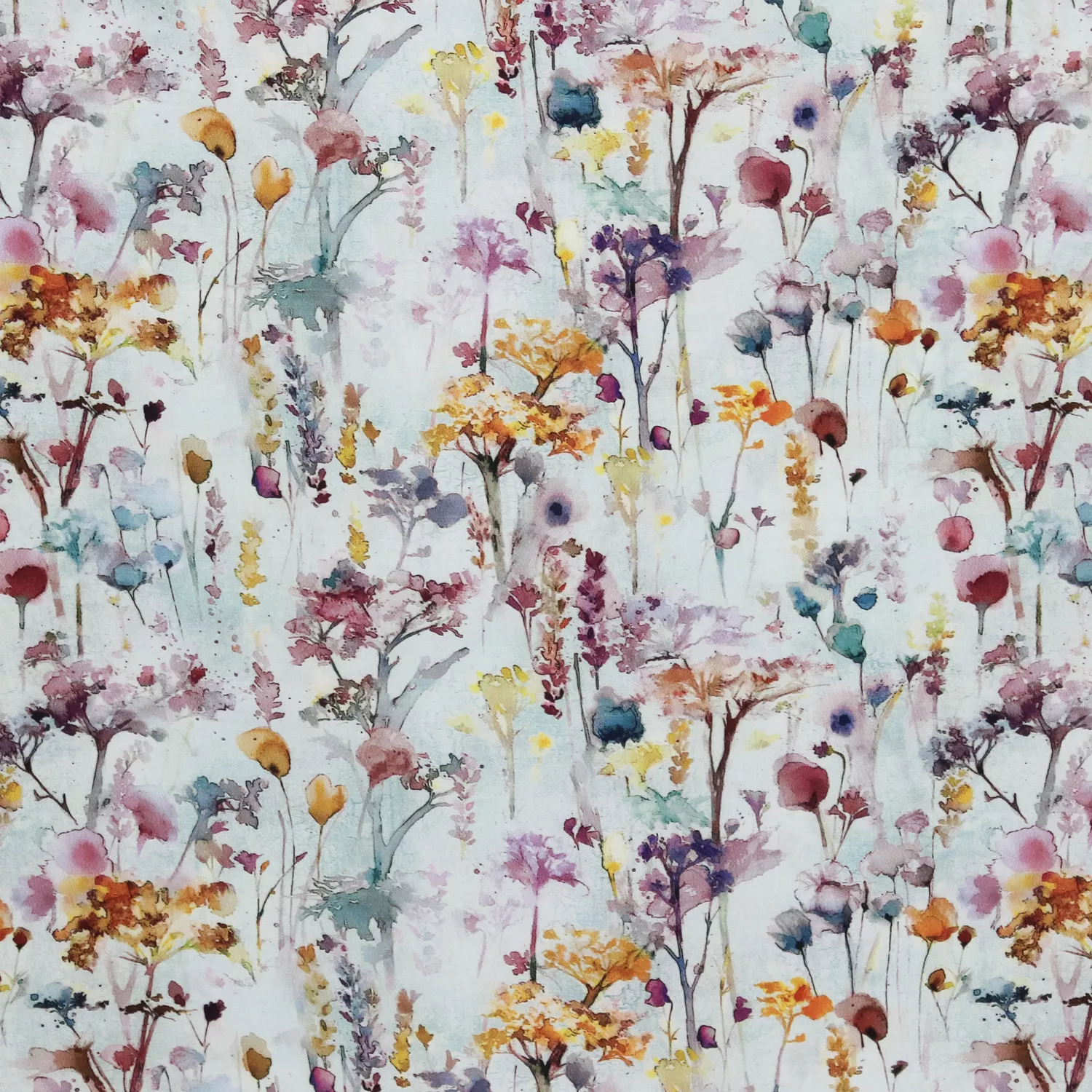 Viscose met bloemen in aquarel