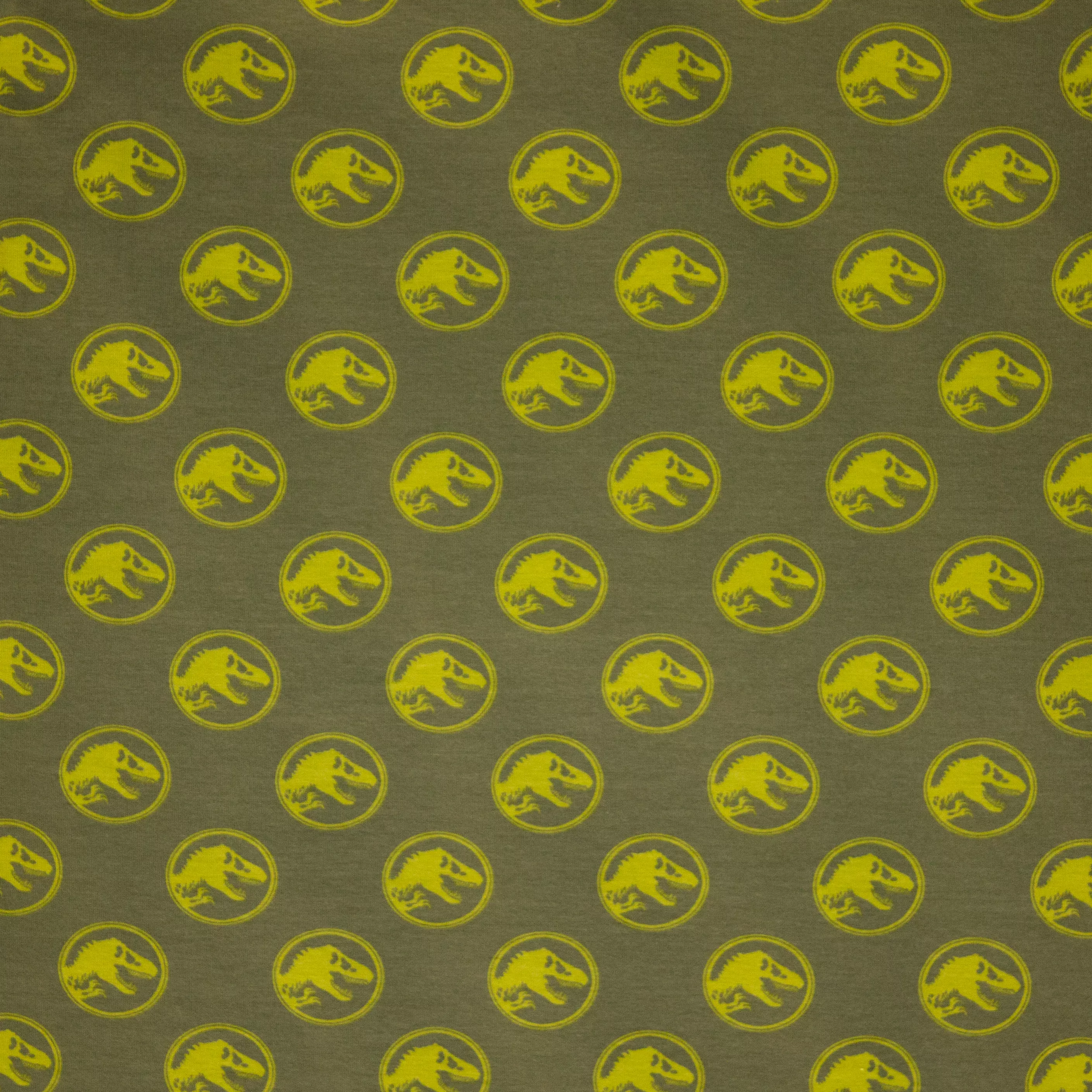 Groene Tricot met Dino's Jurassic Park