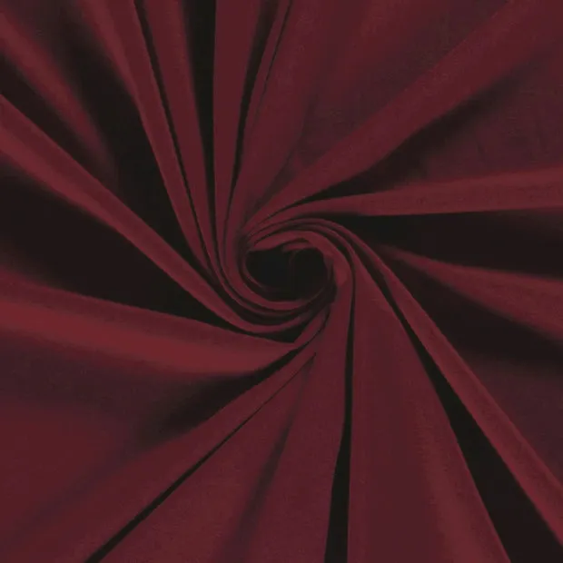 Katoen tricot kersenrood