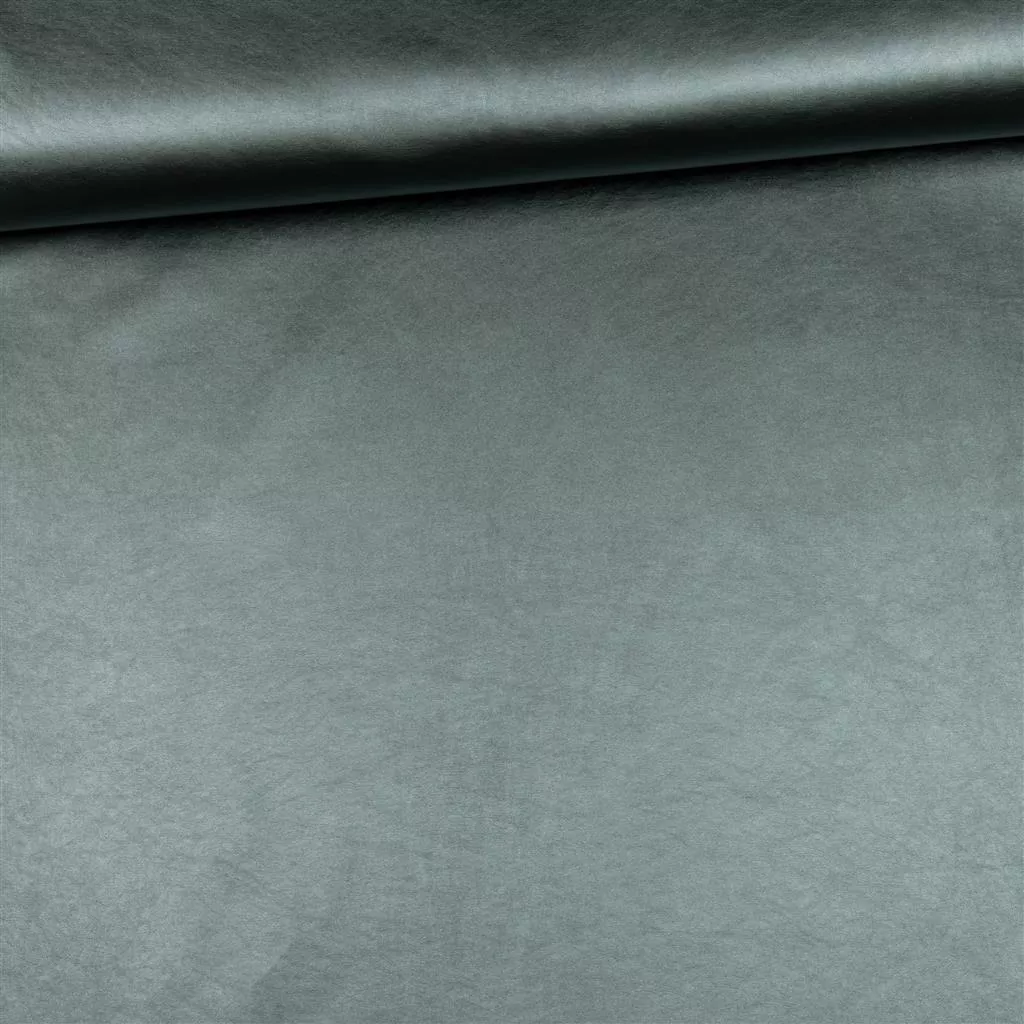 Kunstleer metallic blauw - Burda