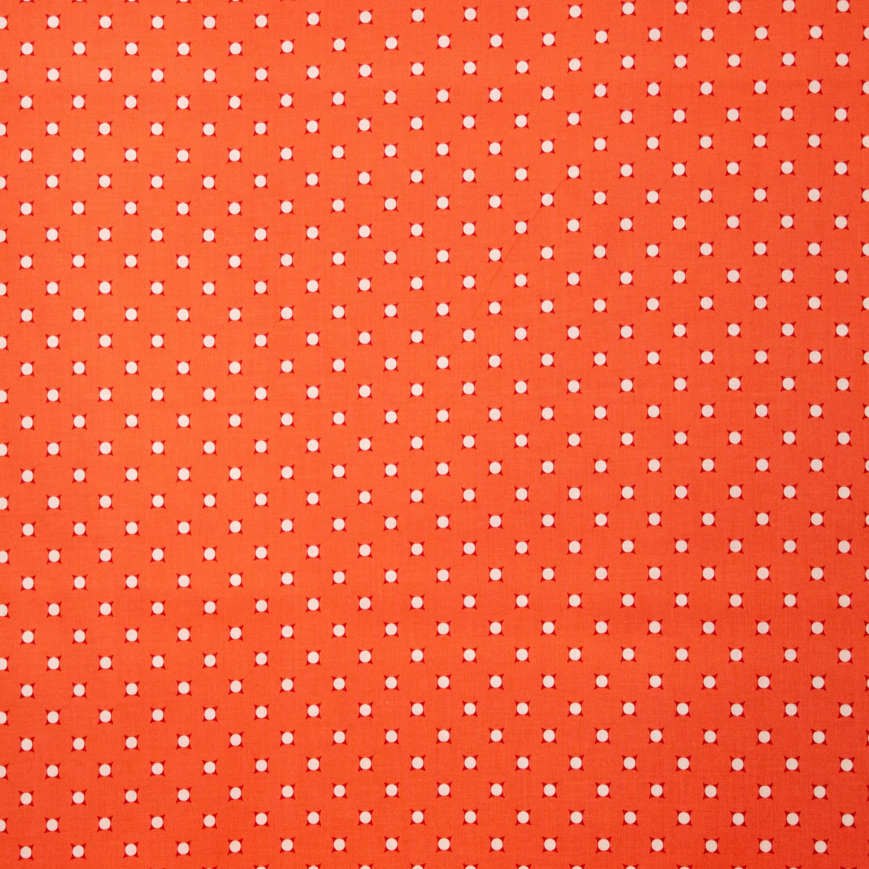Rode Katoen met Print