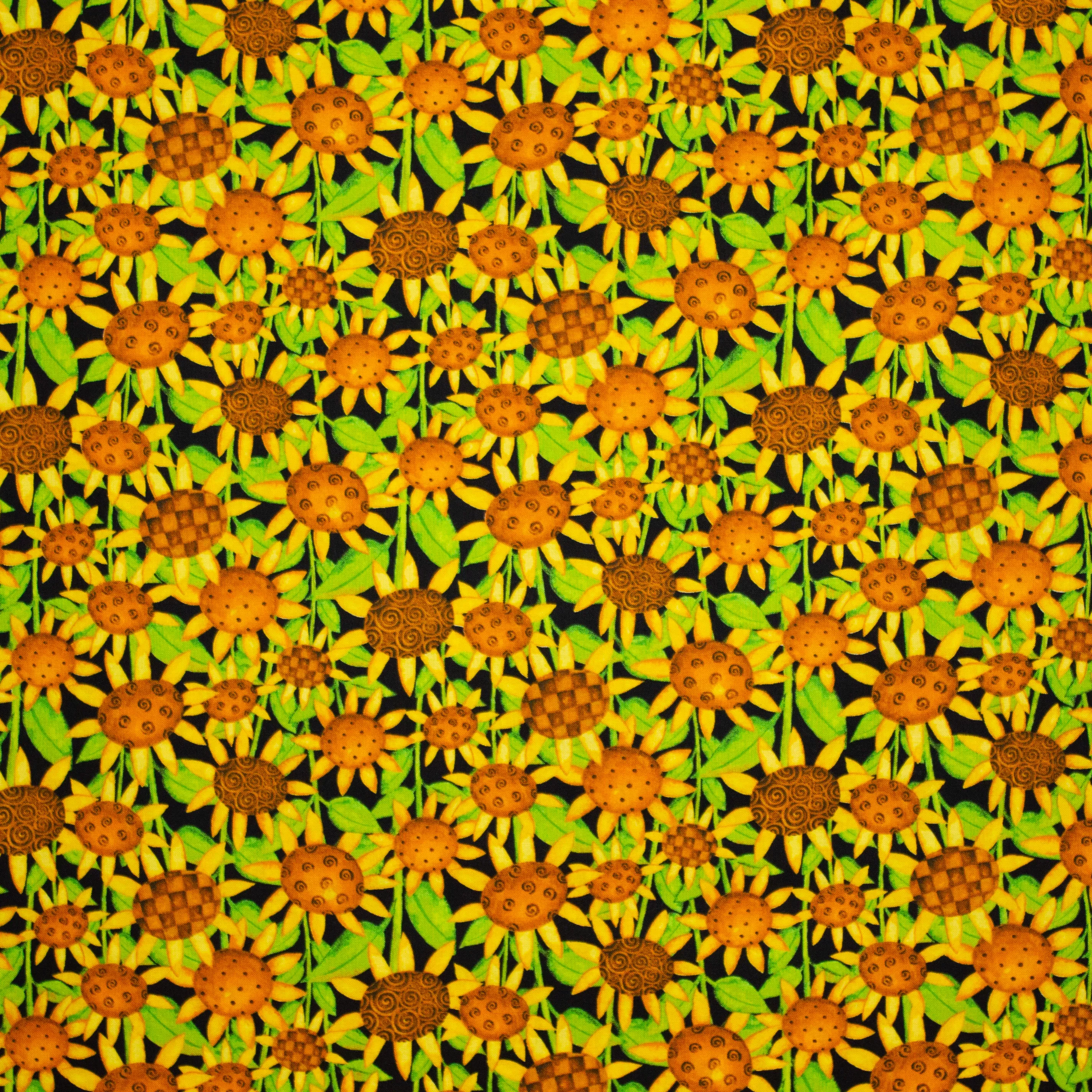 Katoen met bloemen