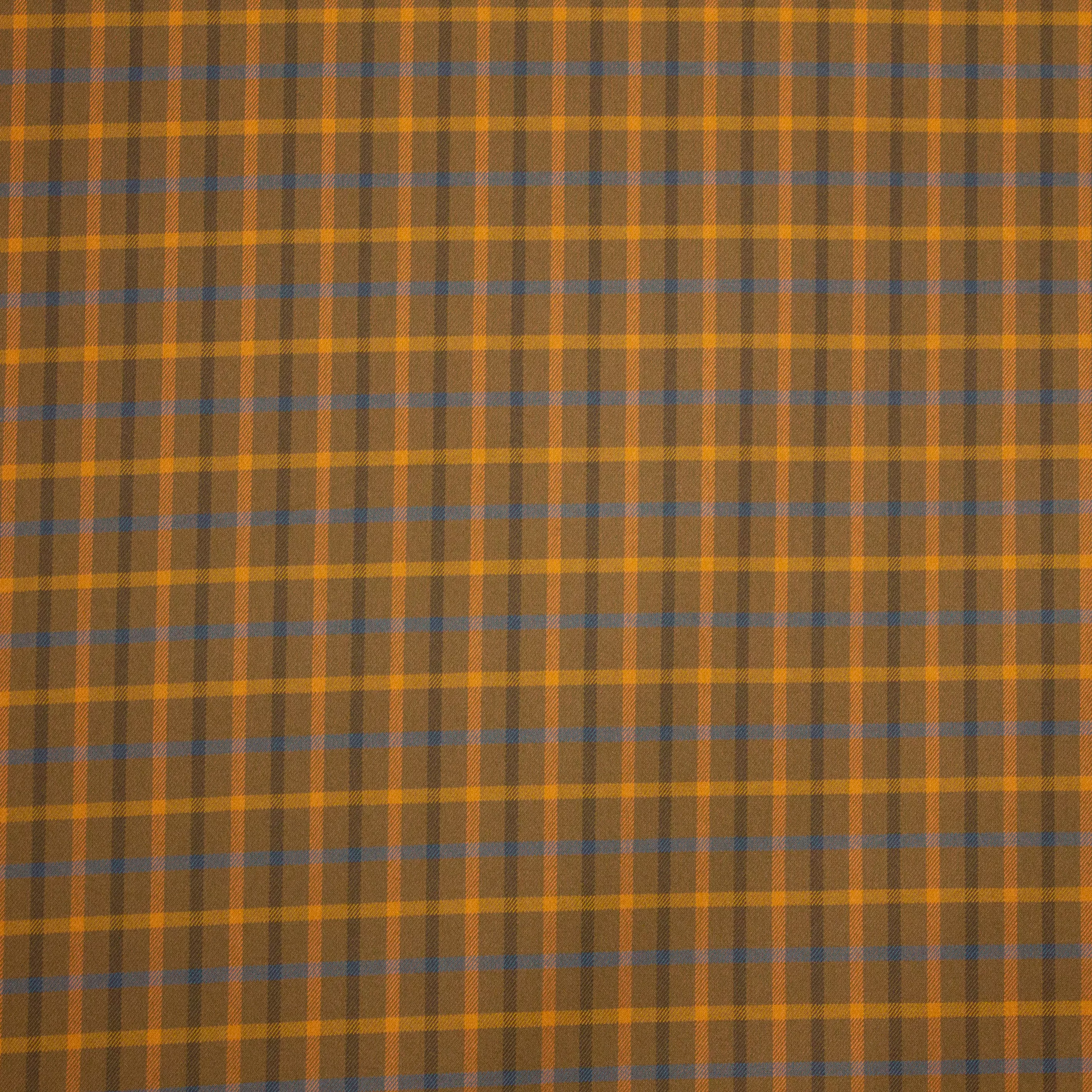 Bruine geruite viscose polyester mengeling van La Maison Victor