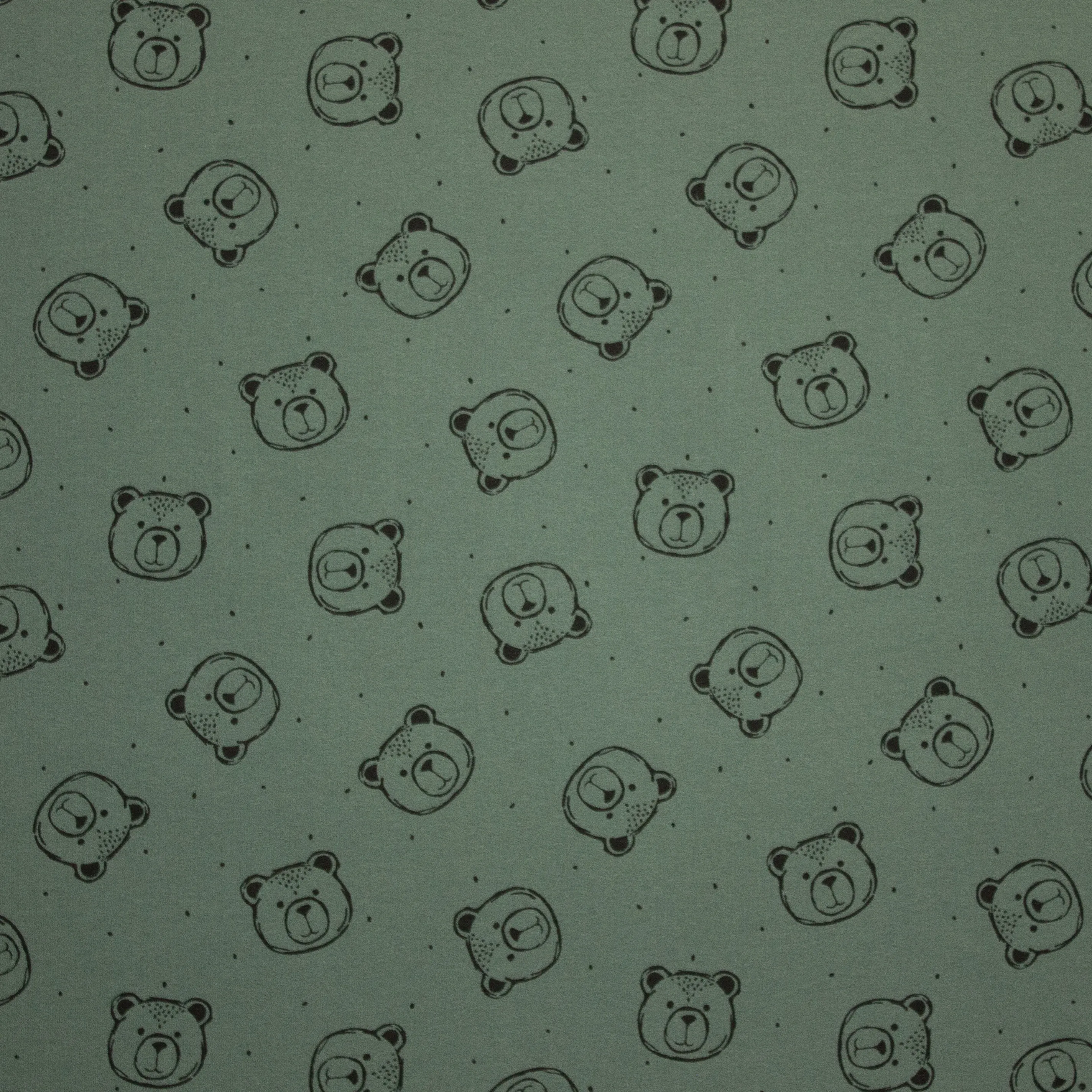 Sweaterstof met Beren van Poppy