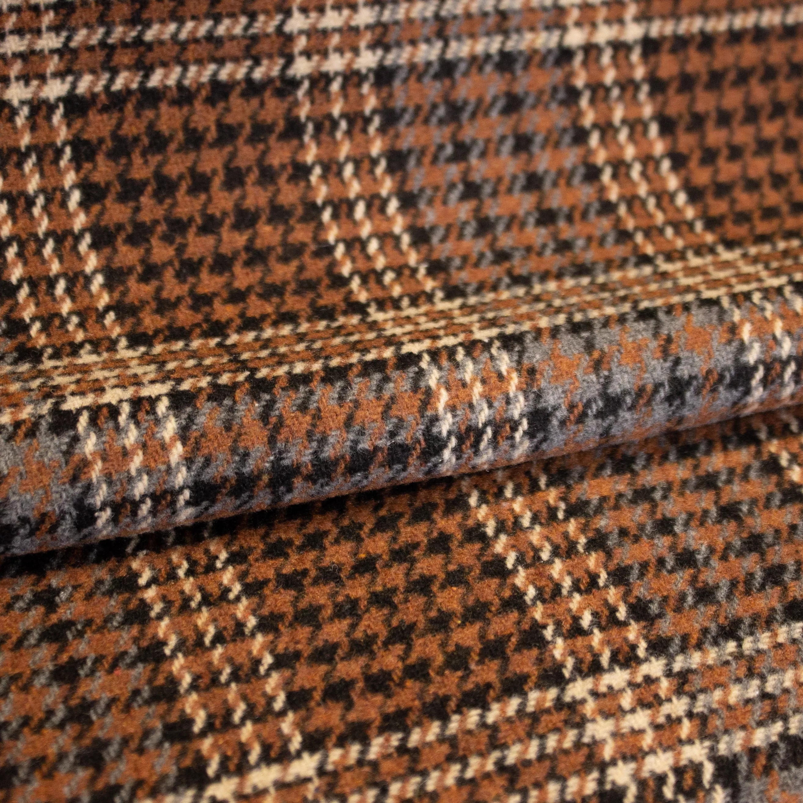 Geruite Mantelstof Polyester