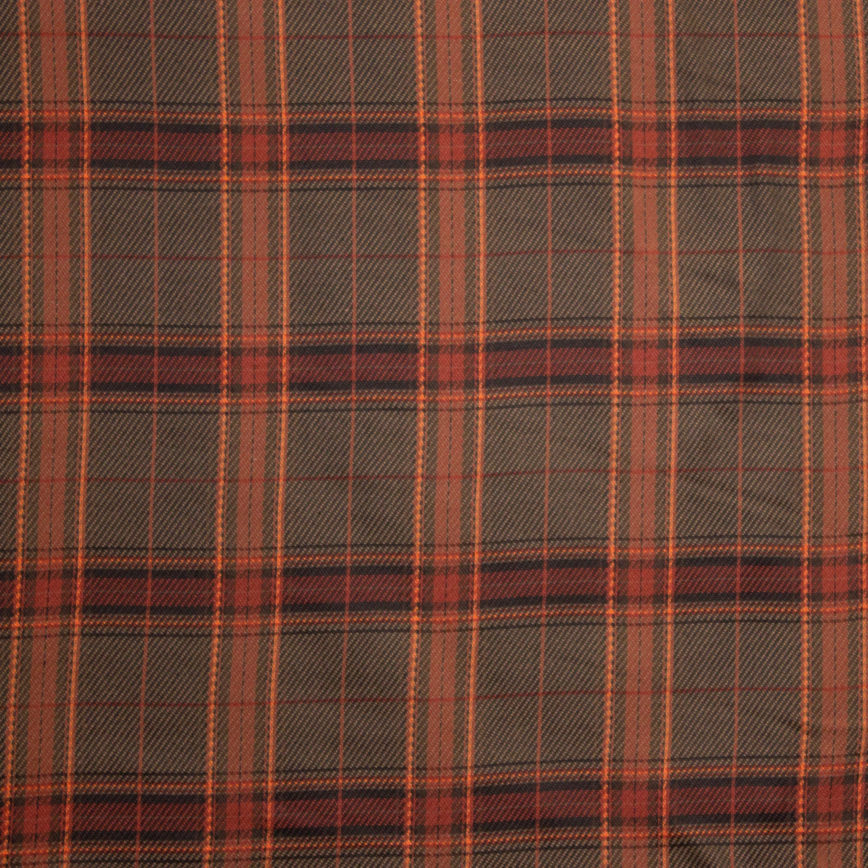 Geweven polyester / viscose mengeling met ruiten