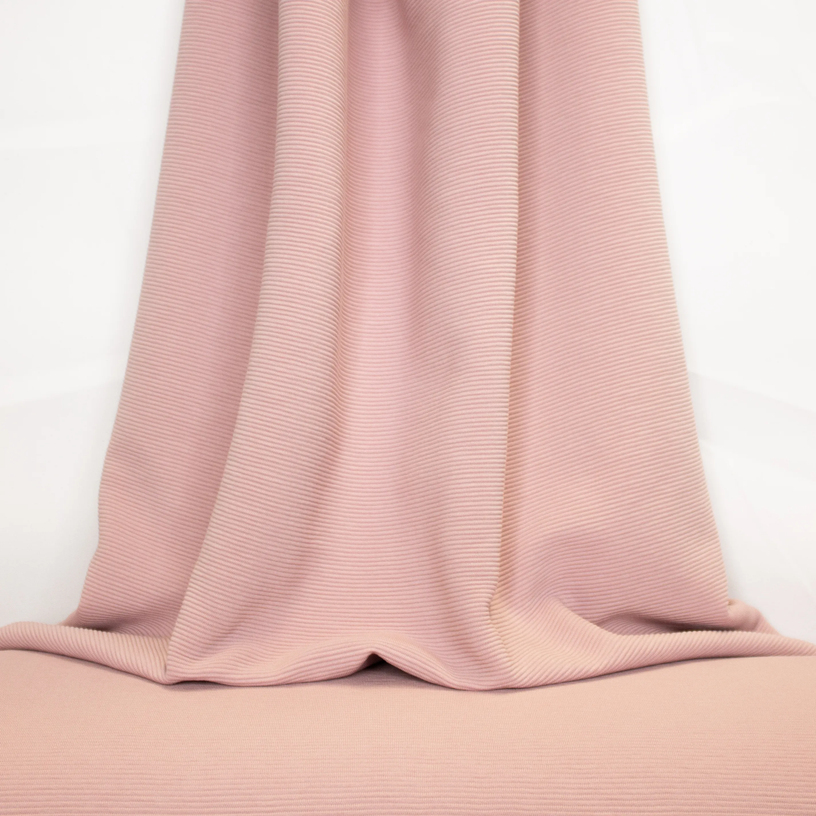 Roze Geribbelde Ottoman Jersey