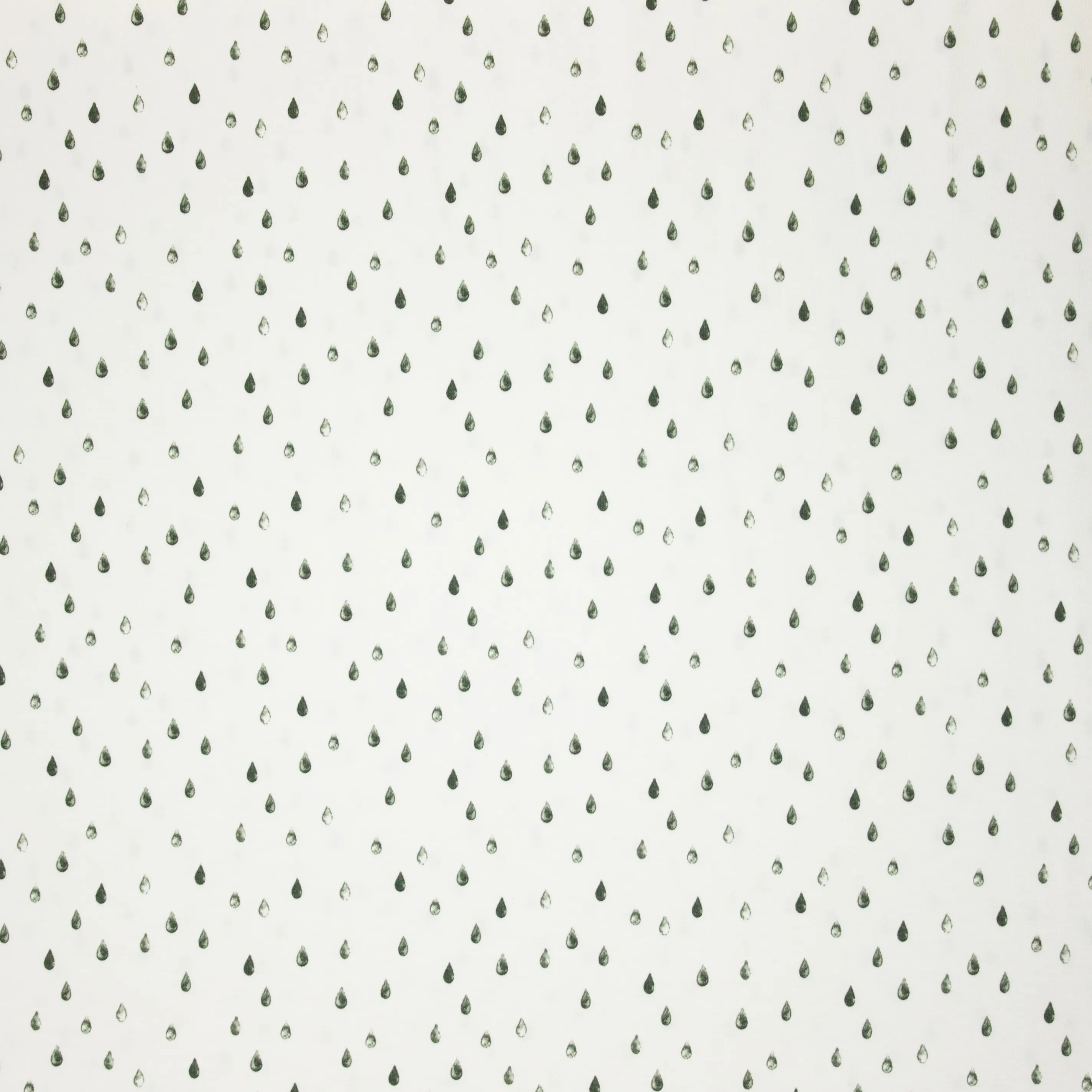 Organische Katoen Tricot Raindrops Dusty Green