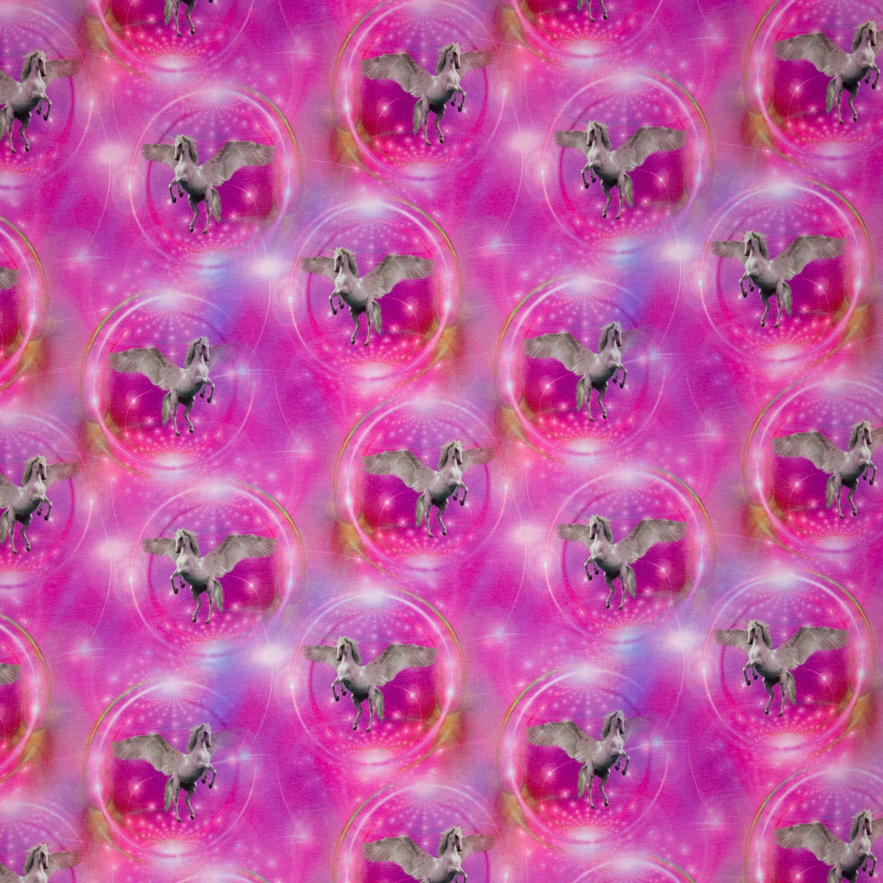Kleurrijke Tricot met Eenhoorns Roze