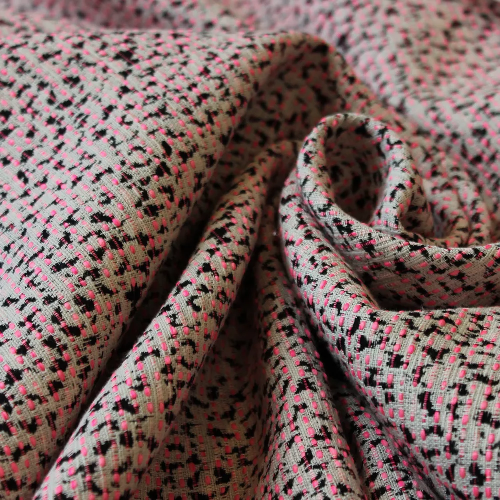 Chanelstof double face roze - Lorré