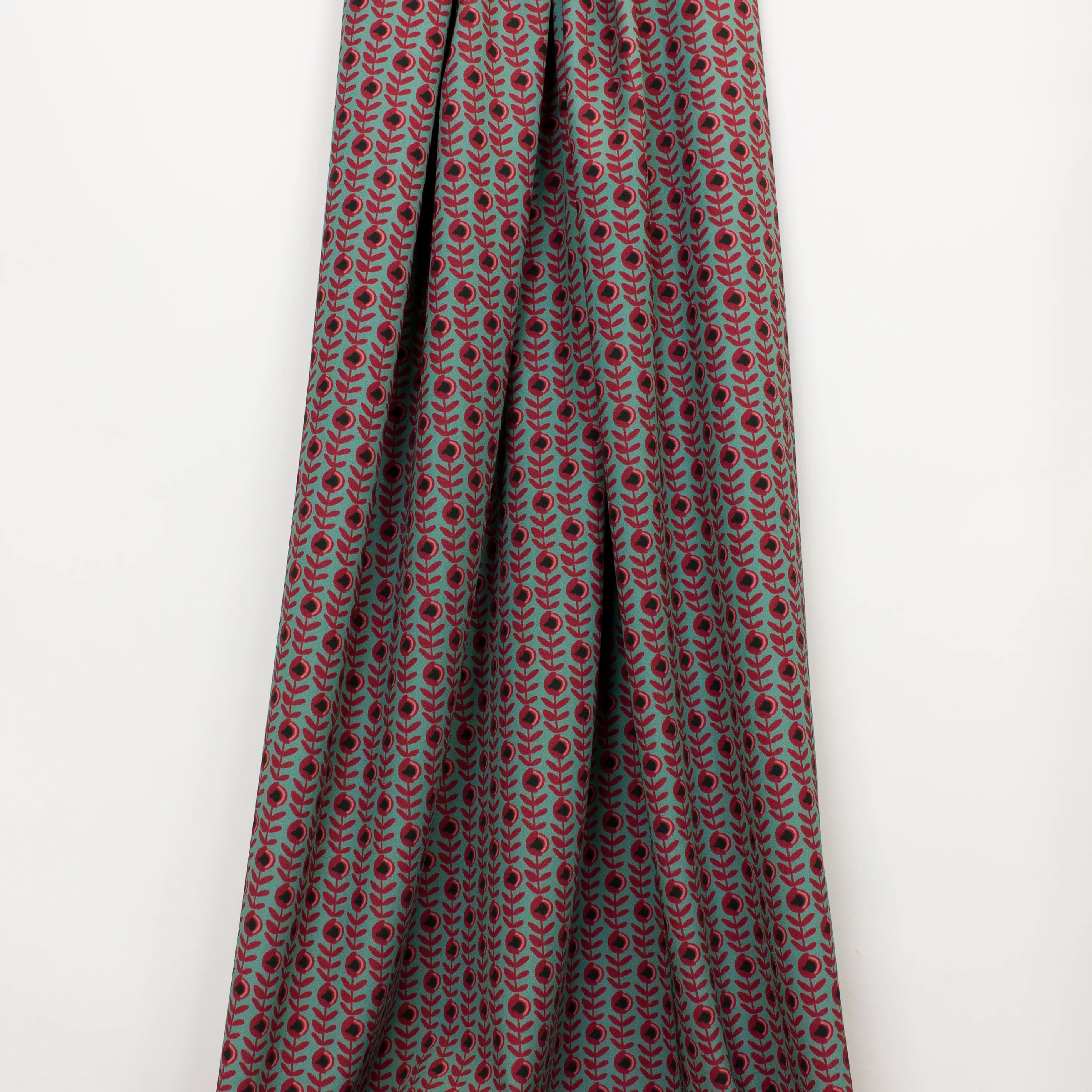 Polyester Tricot met Bloemen Patroon