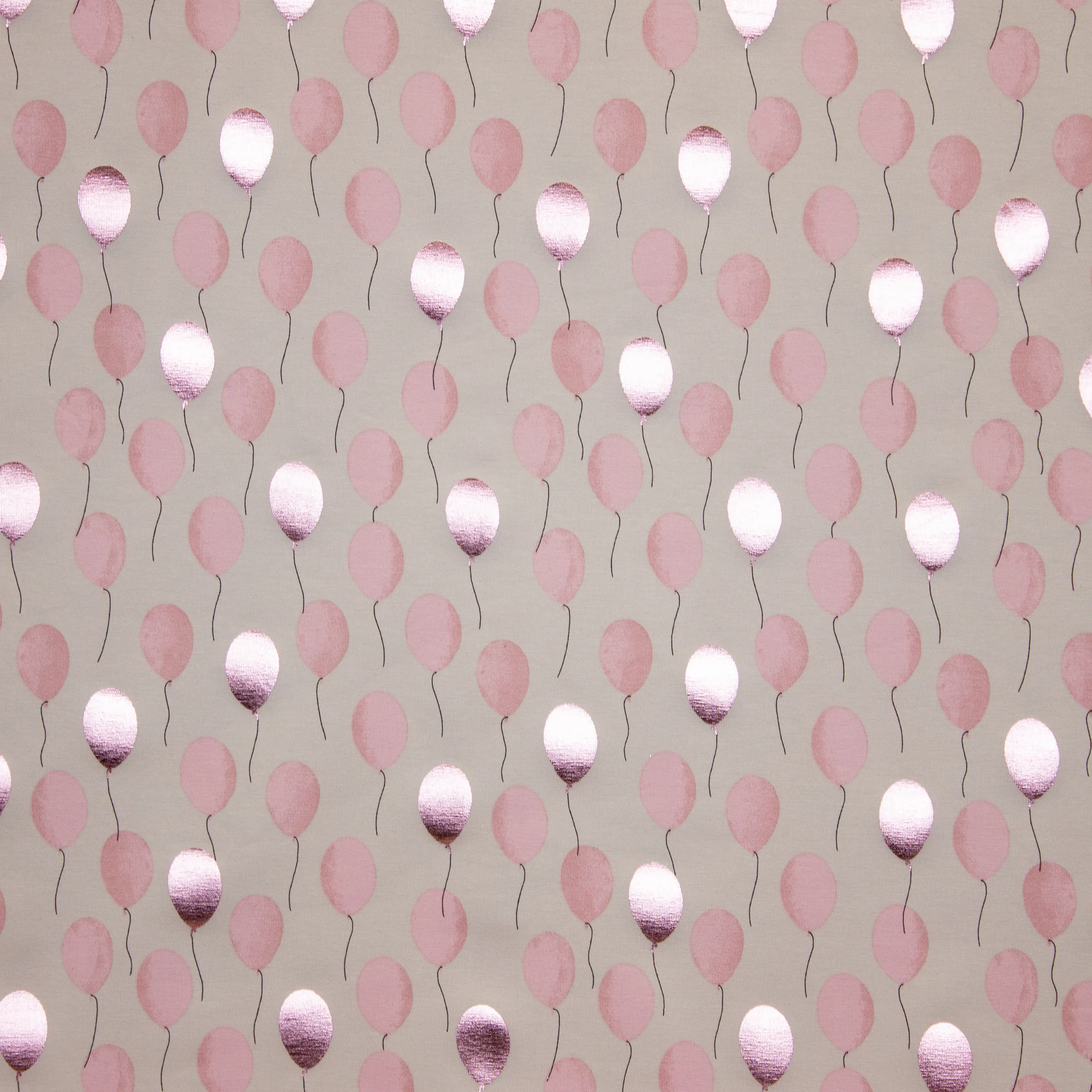 Roze tricot met glitter ballonnen
