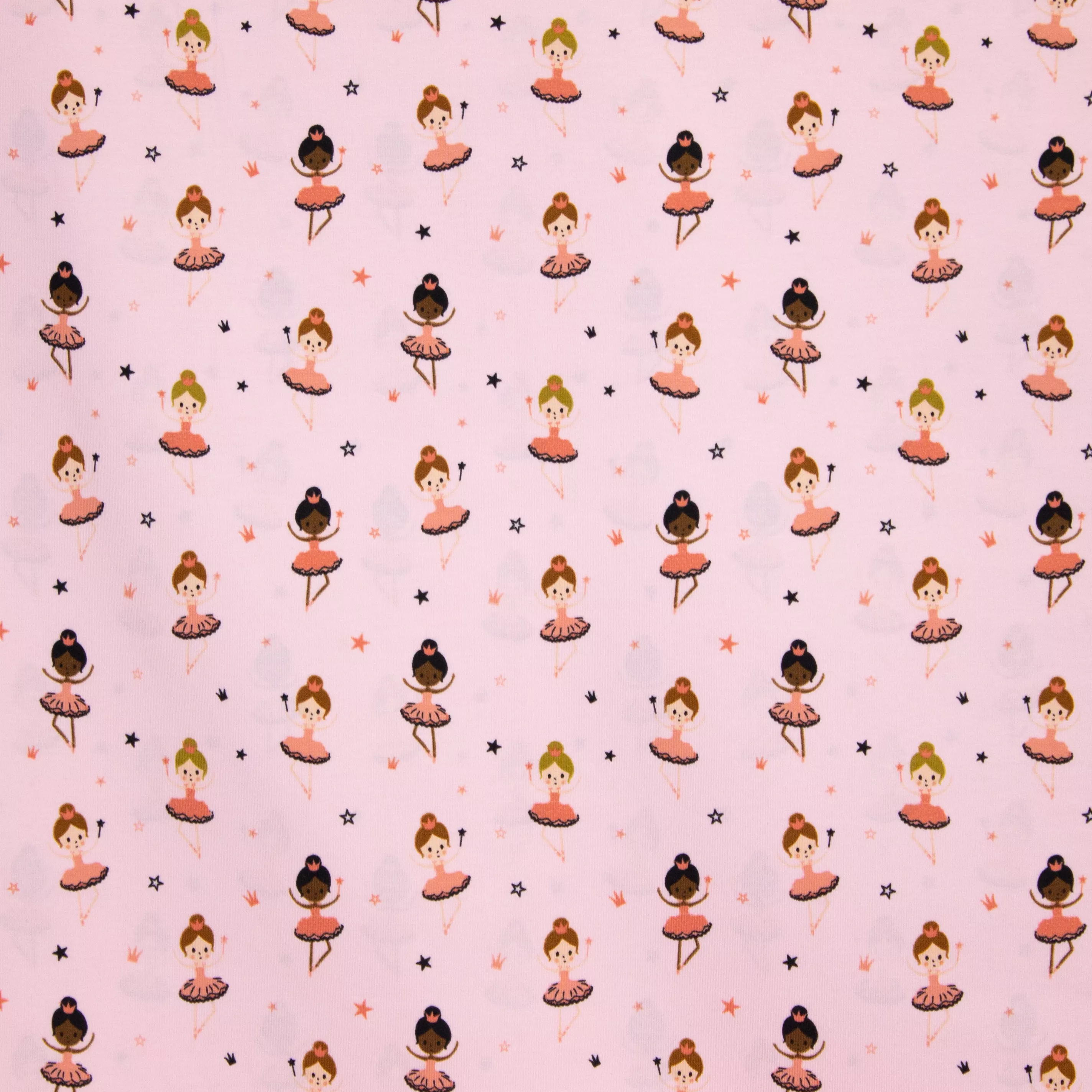 Roze Tricot met Dansende Prinsesjes