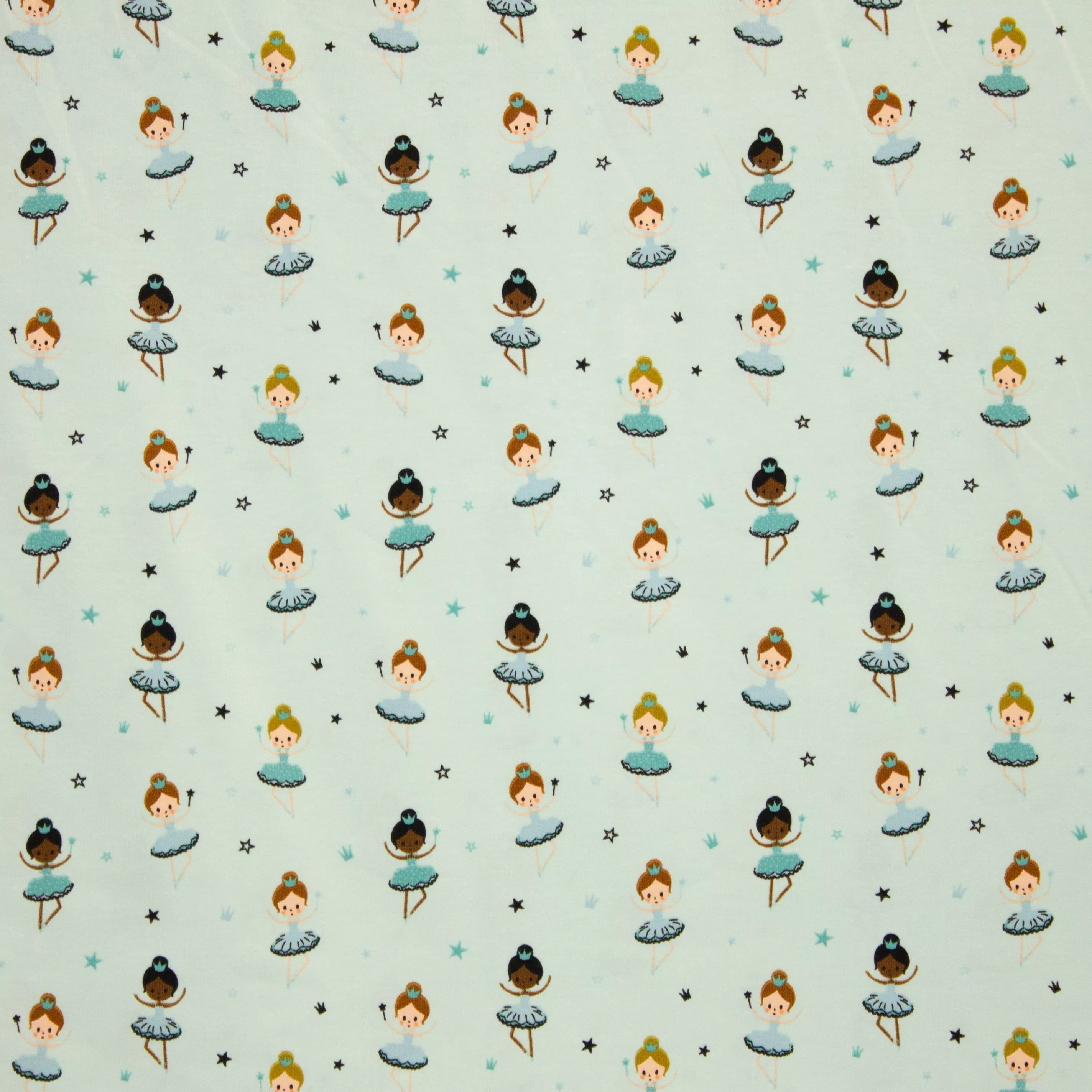 Tricot groen met Dansende Prinsesjes