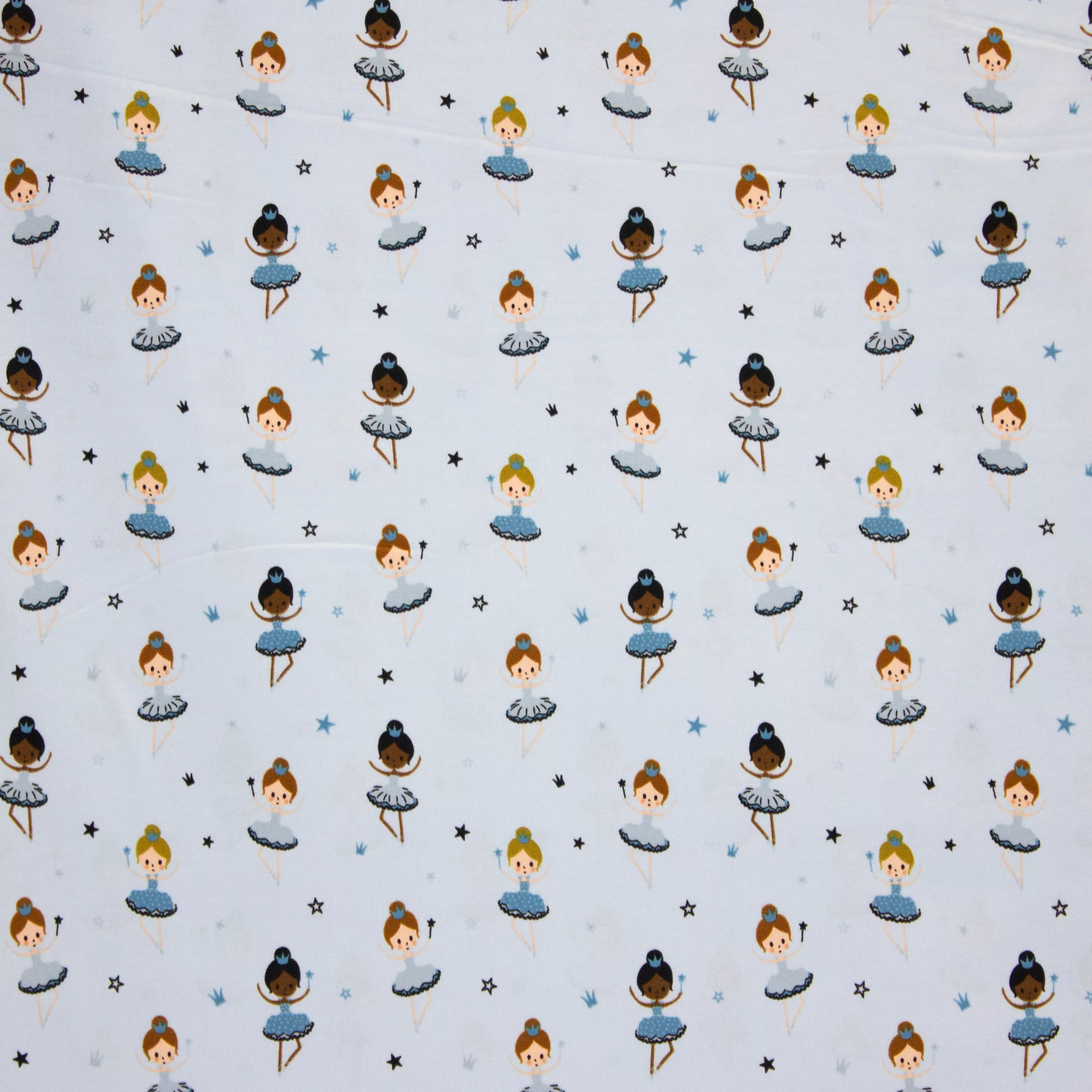 Blauwe Tricot met Dansende Prinsesjes