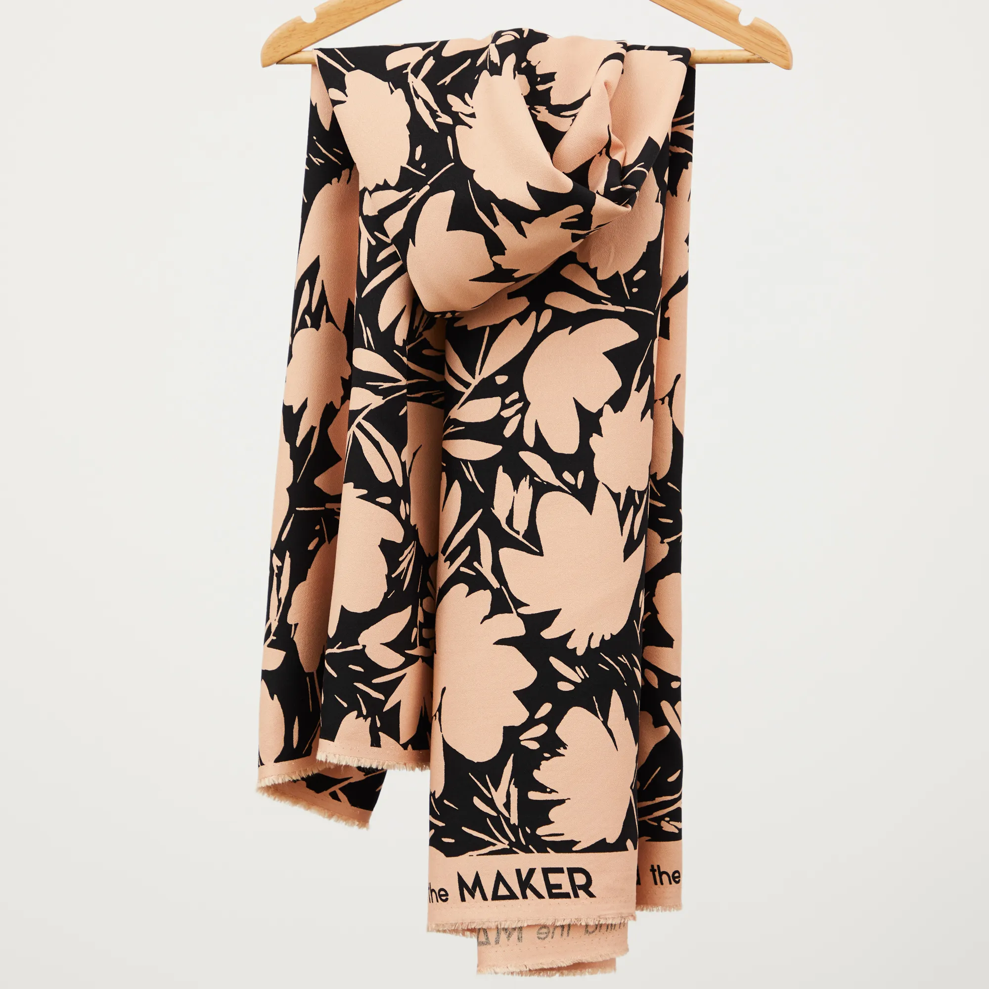 Roze ecovero viscose 'Floral Shade Rose' van Mind The Maker