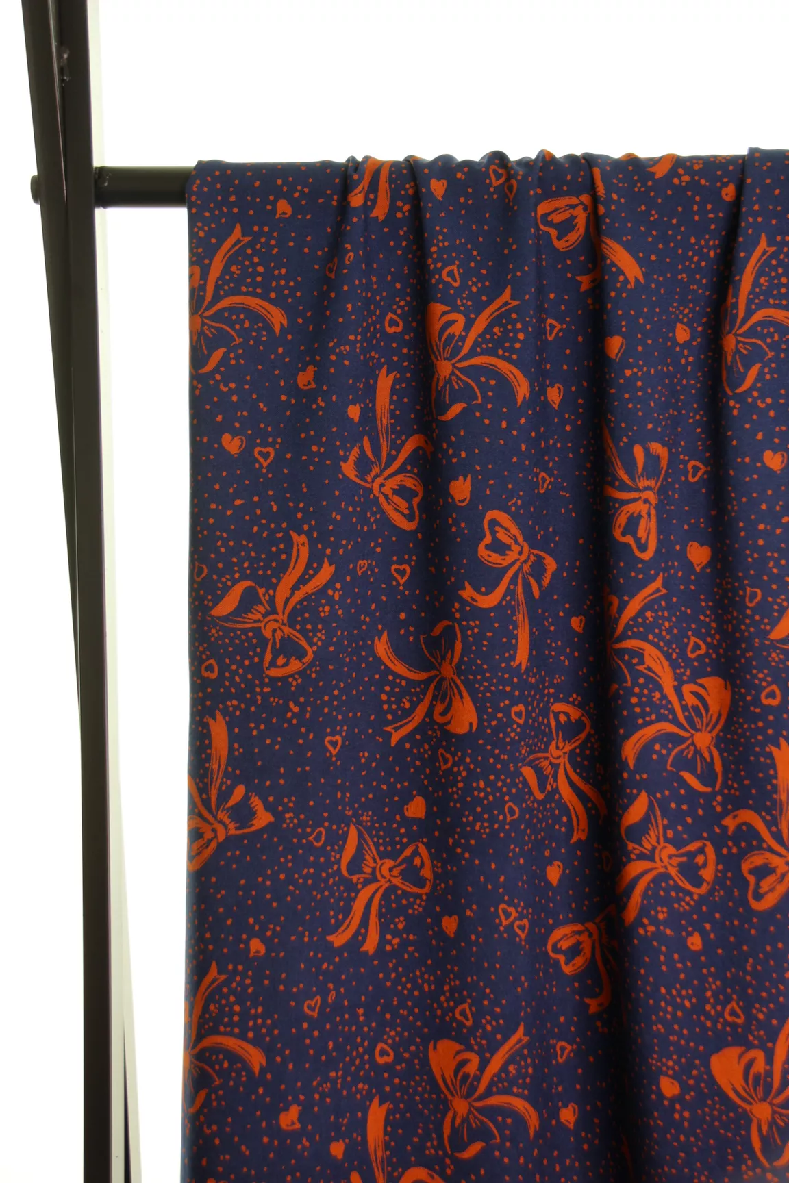 Blauwe viscose met strikken - Atelier Jupe