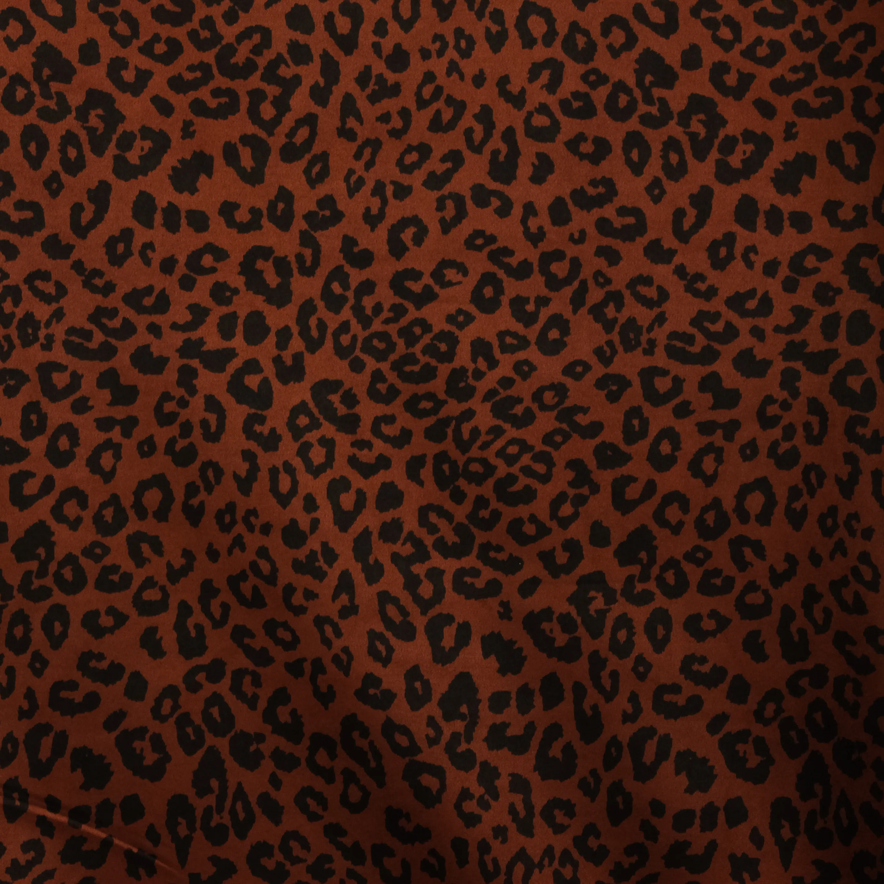Imitatiedaim bordeaux met pantervlekken (stretch)