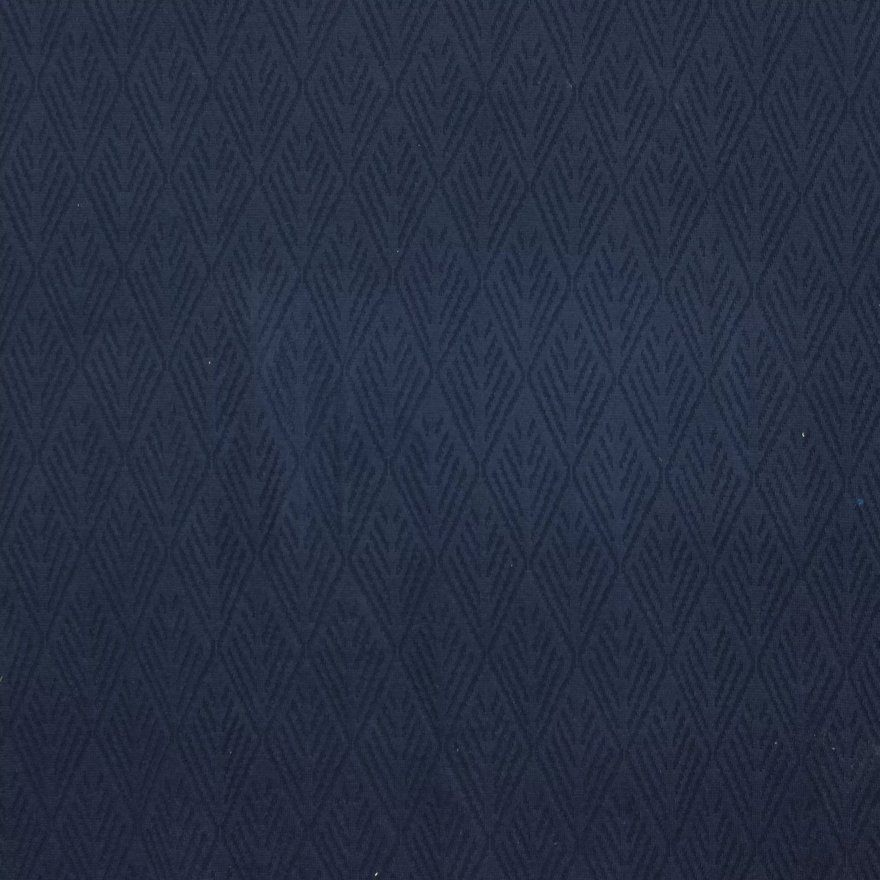 Donkerblauw jacquard breitje in katoenmengeling van 'My Image'