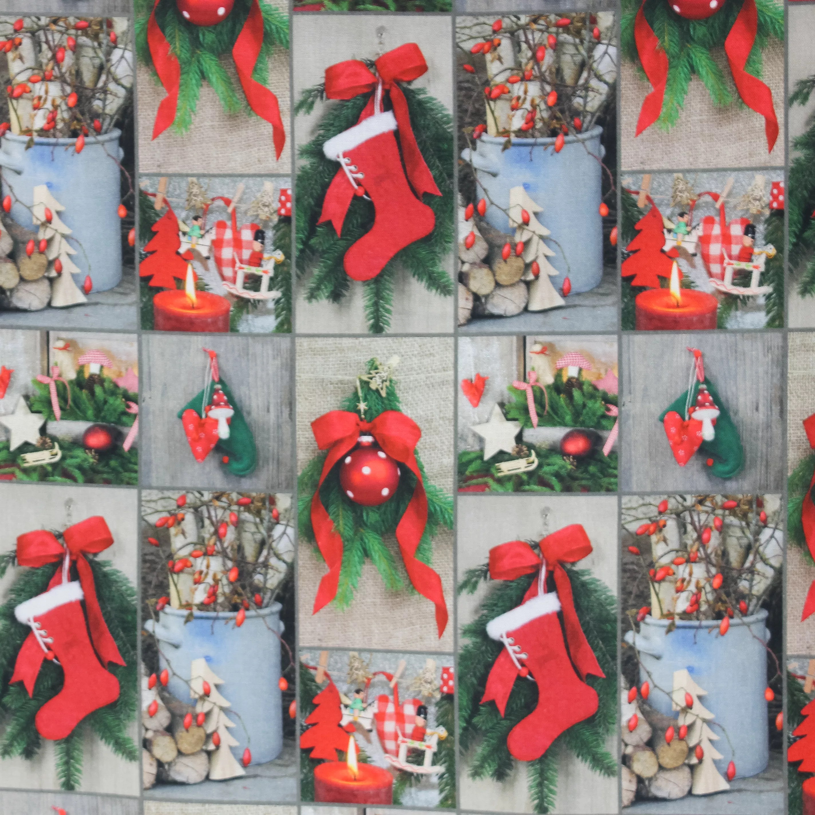 Canvas met kerstmotief