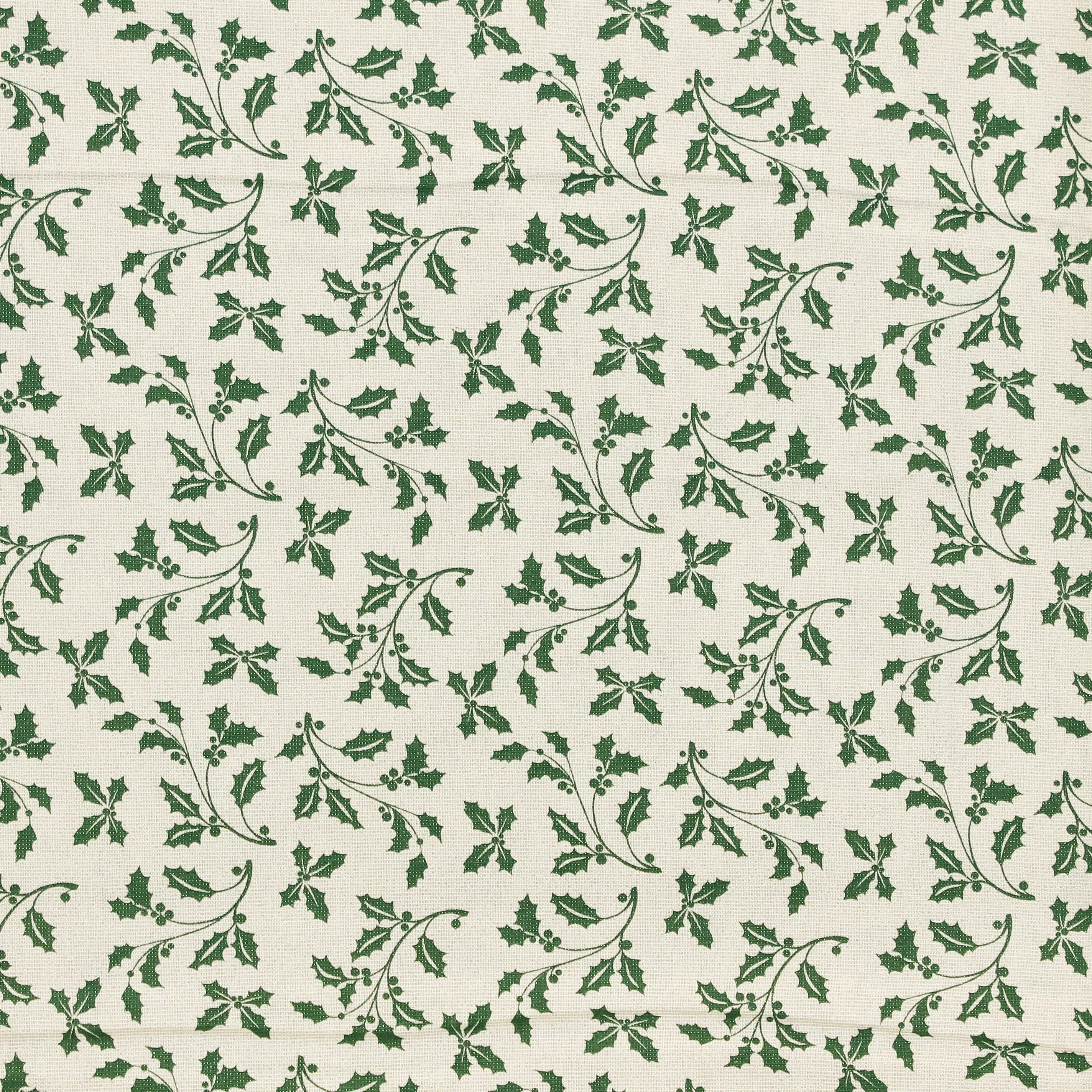 Canvas met Groene Hulst en Glinsters