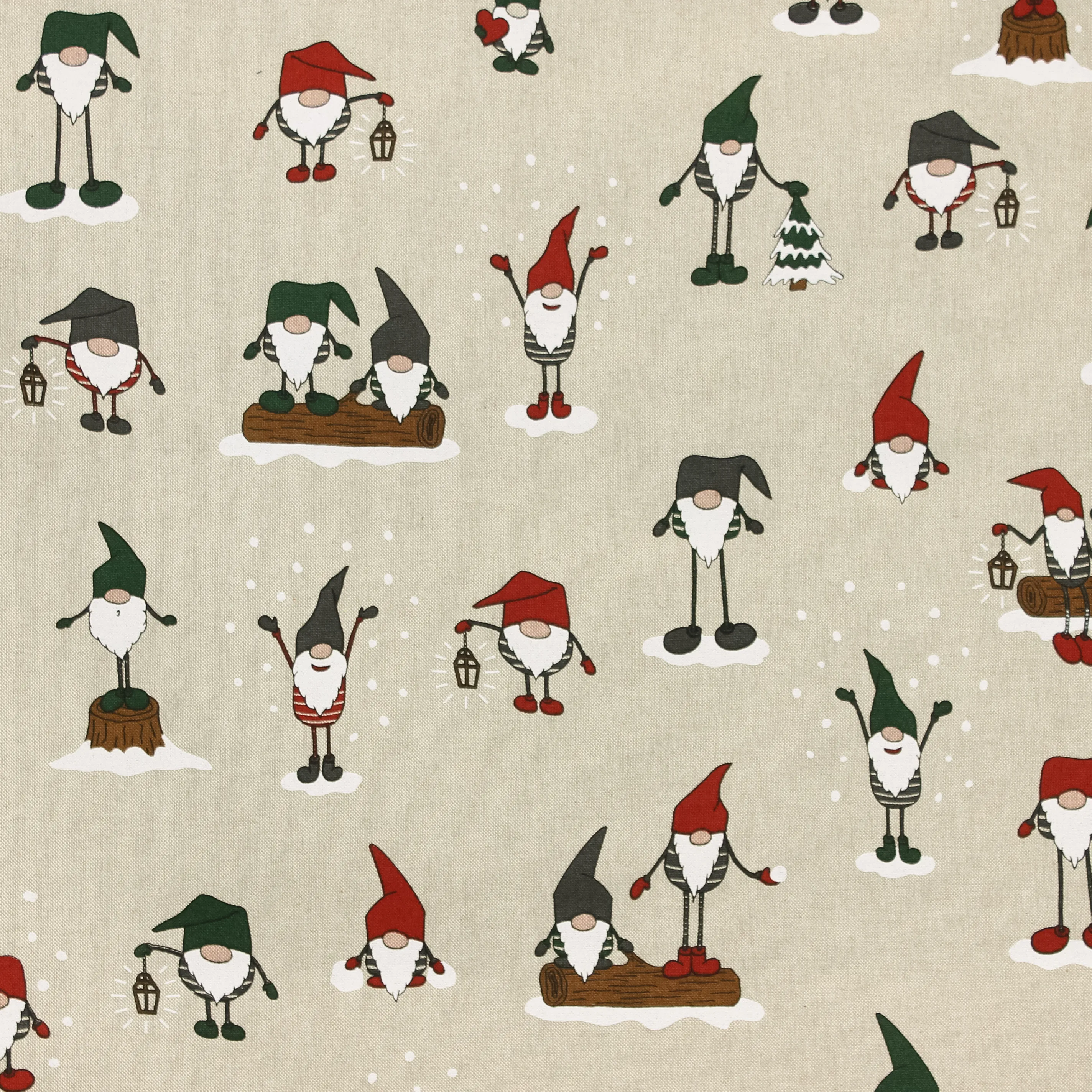 Canvas met Wintermannetjes