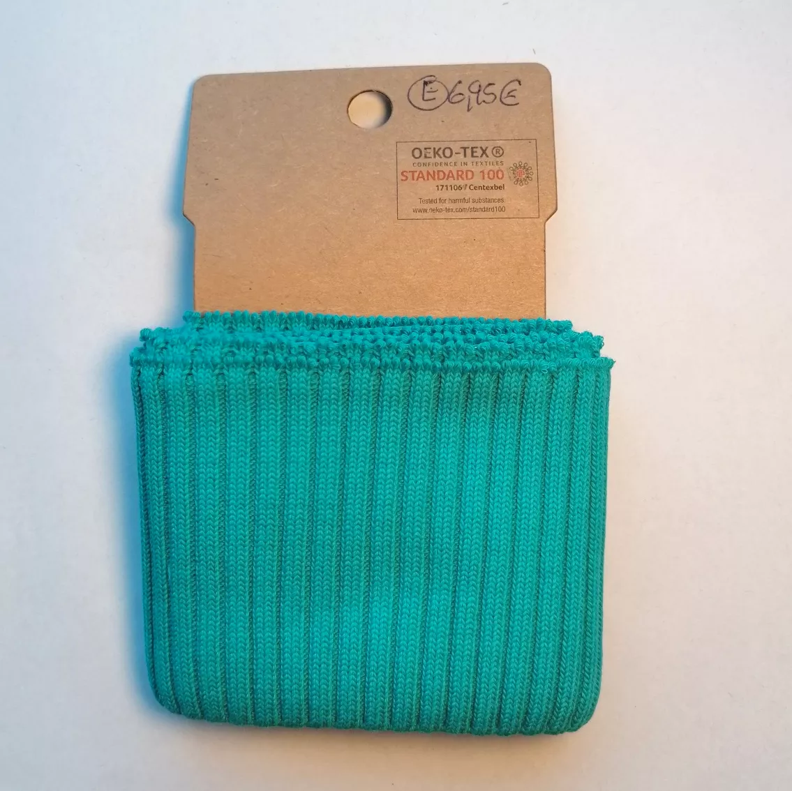 Turquoise cuff (boordstof)