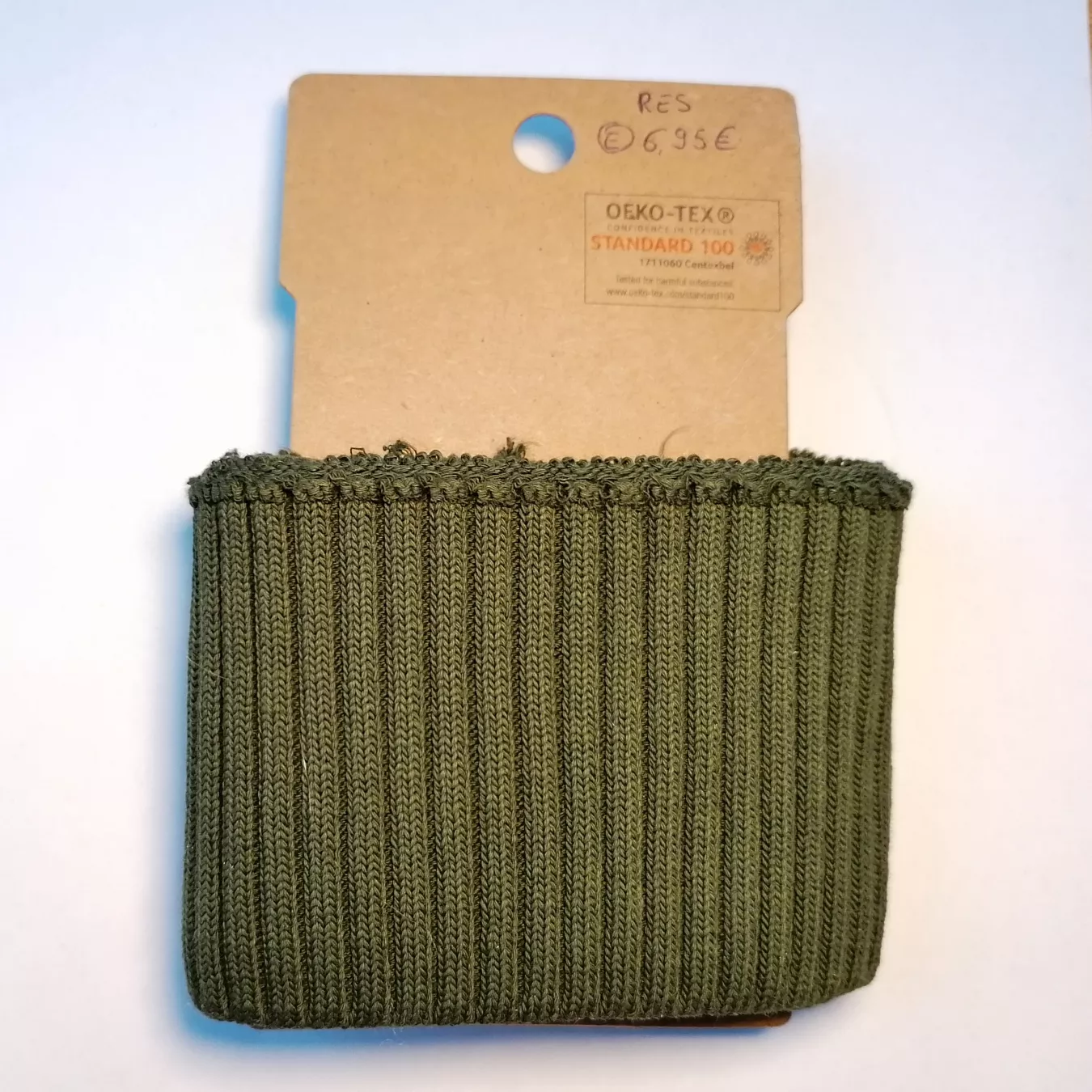 Donkergroene cuff (boordstof)