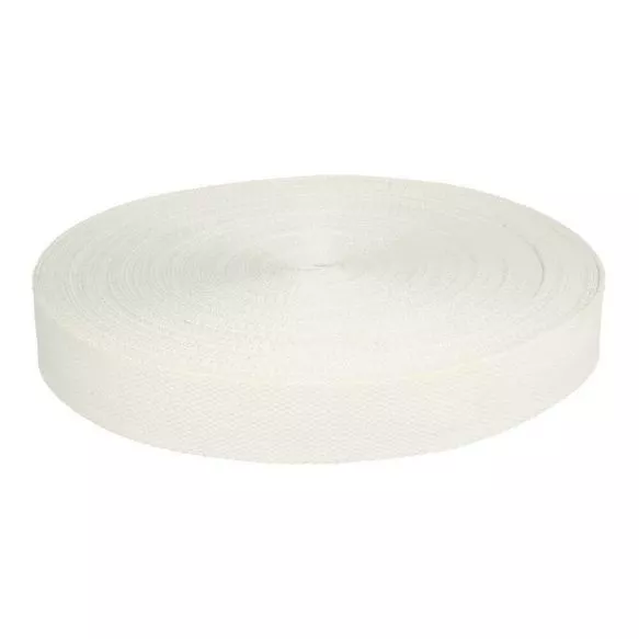 Tassenband / keperband 32 mm wit