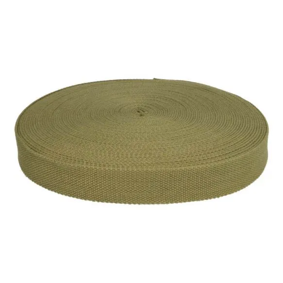 Tassenband / keperband 25 mm kaki