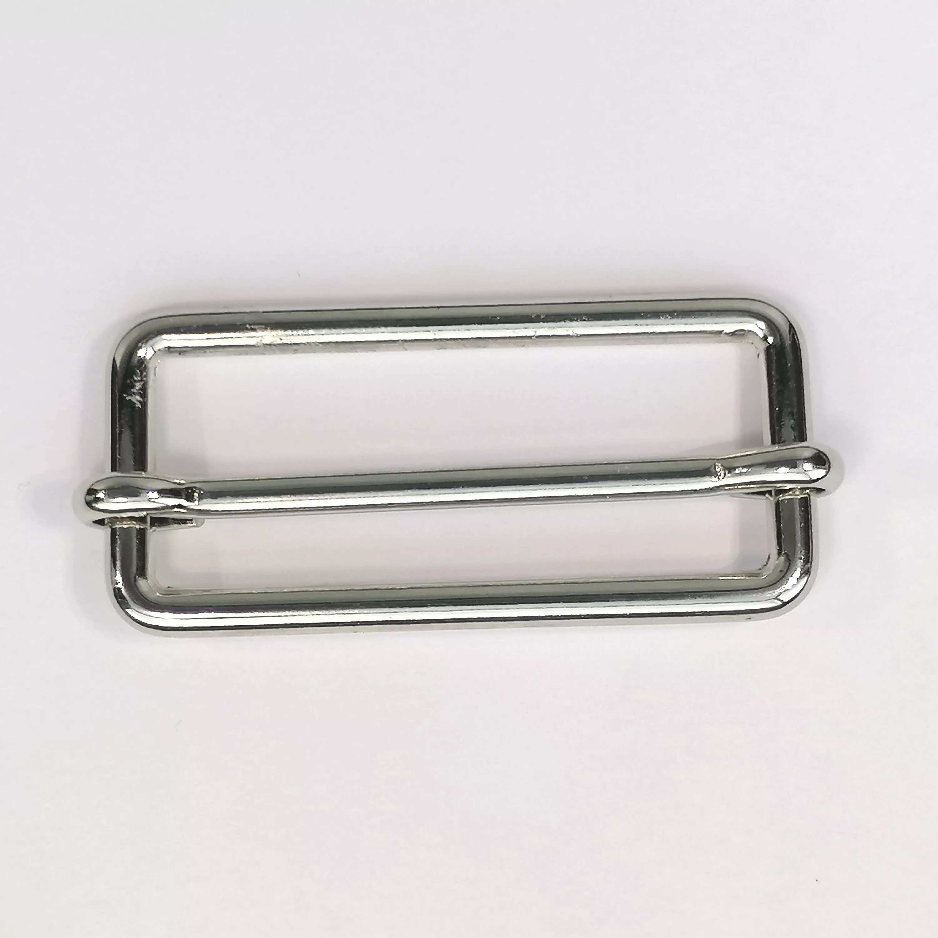schuifgesp - zilverkleur - 4 cm