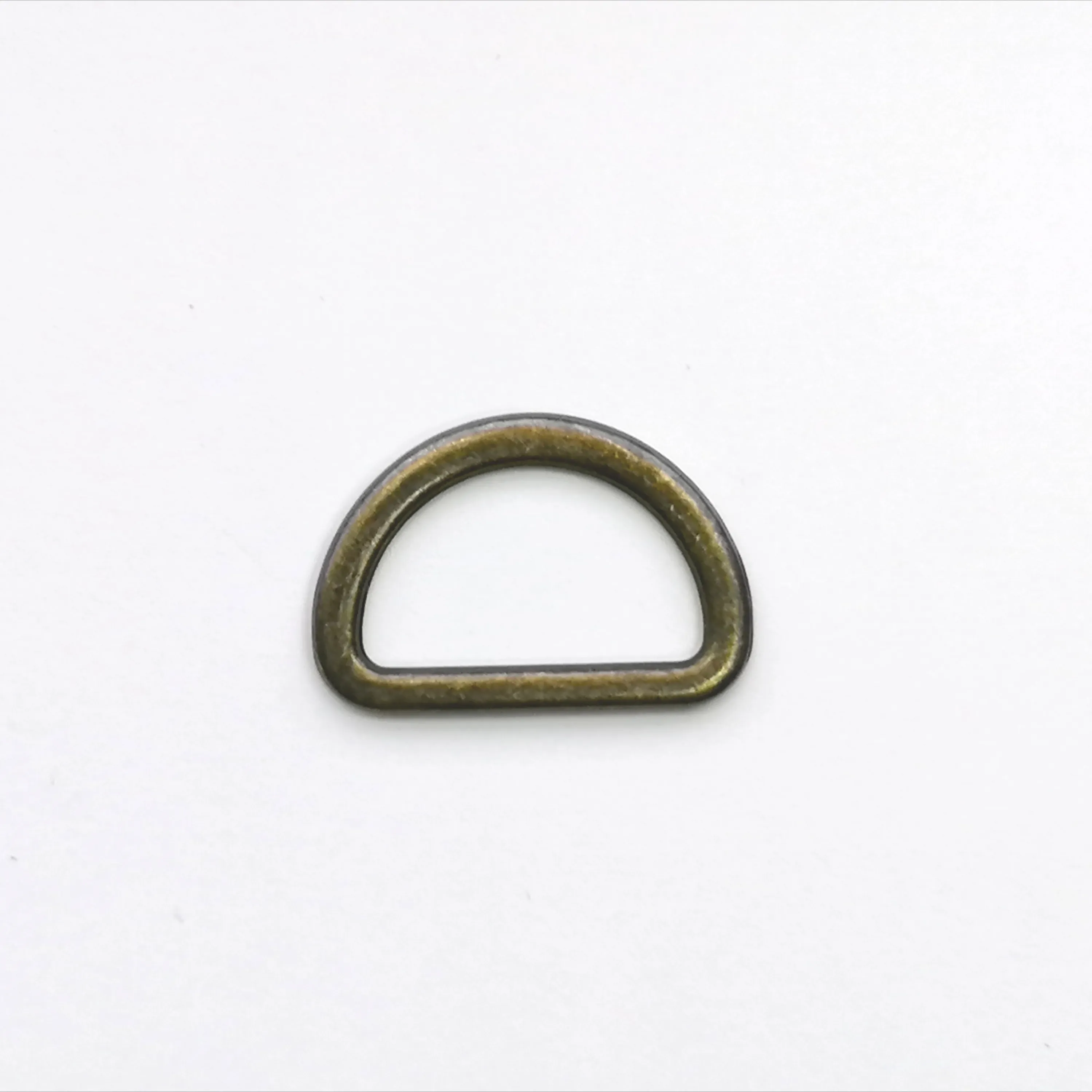D ring - brons - 2 cm - plat