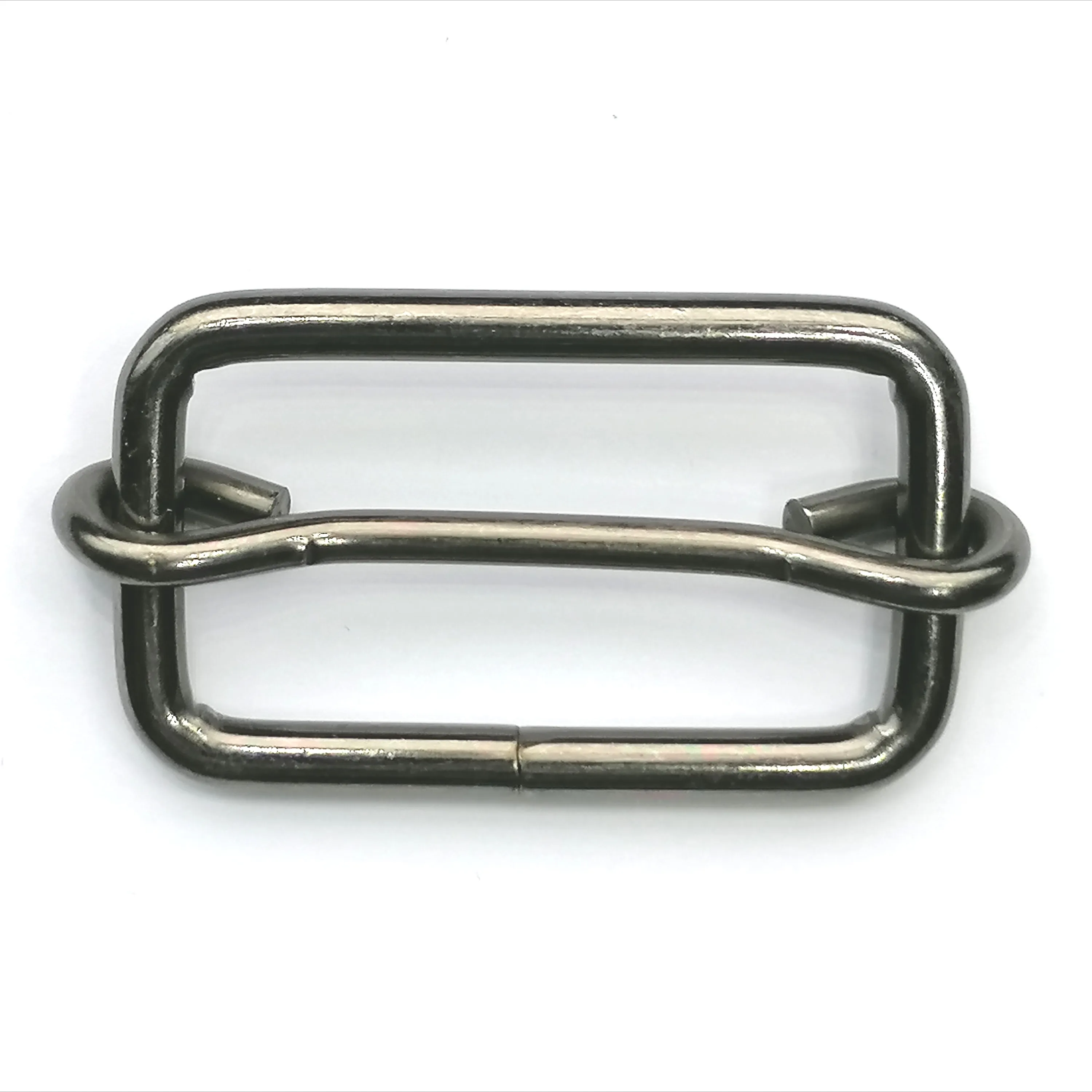 Schuifgesp - gunmetal - 4 x 2 cm