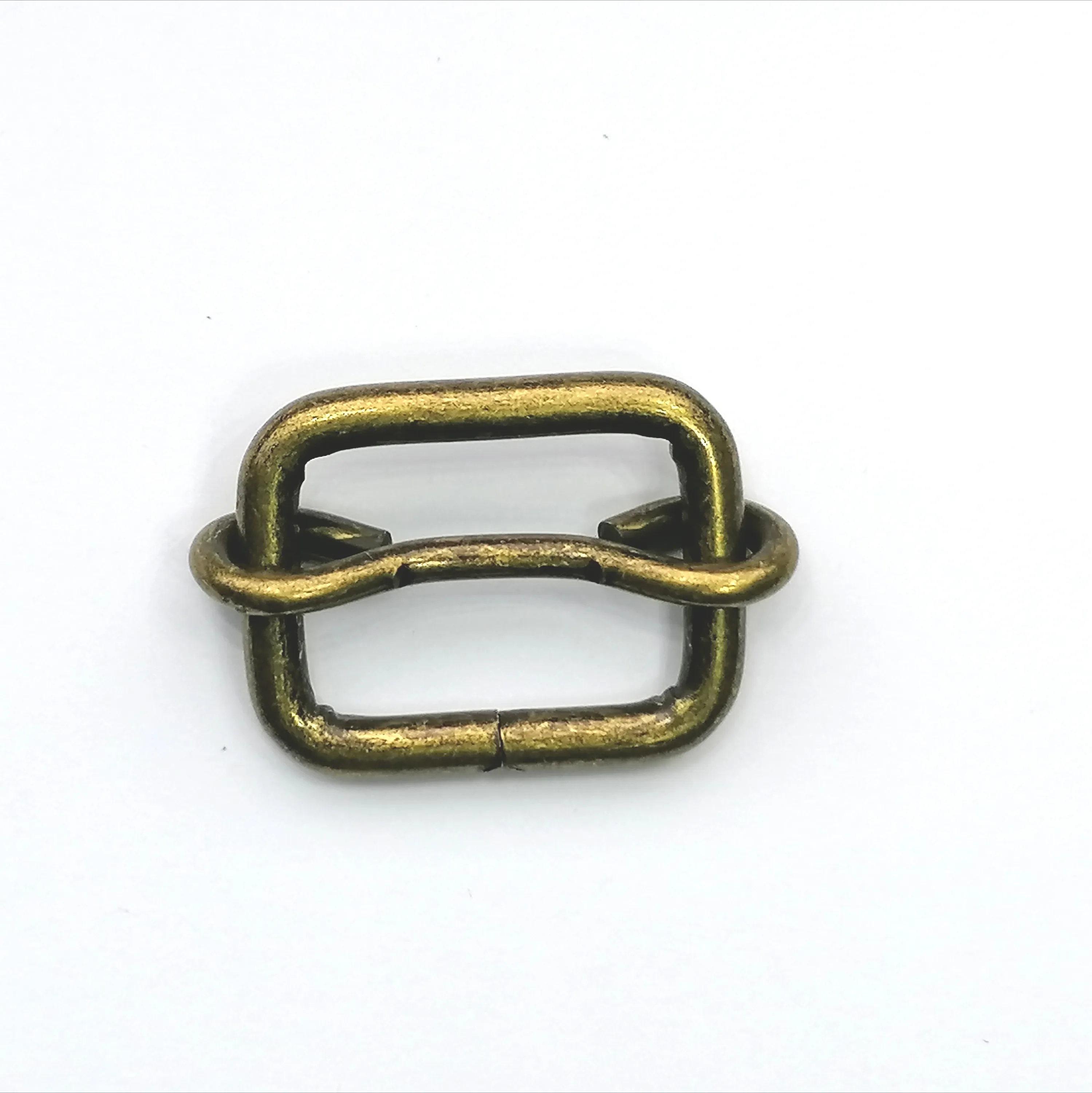 Schuifgesp - brons - 2 x 1,5 cm