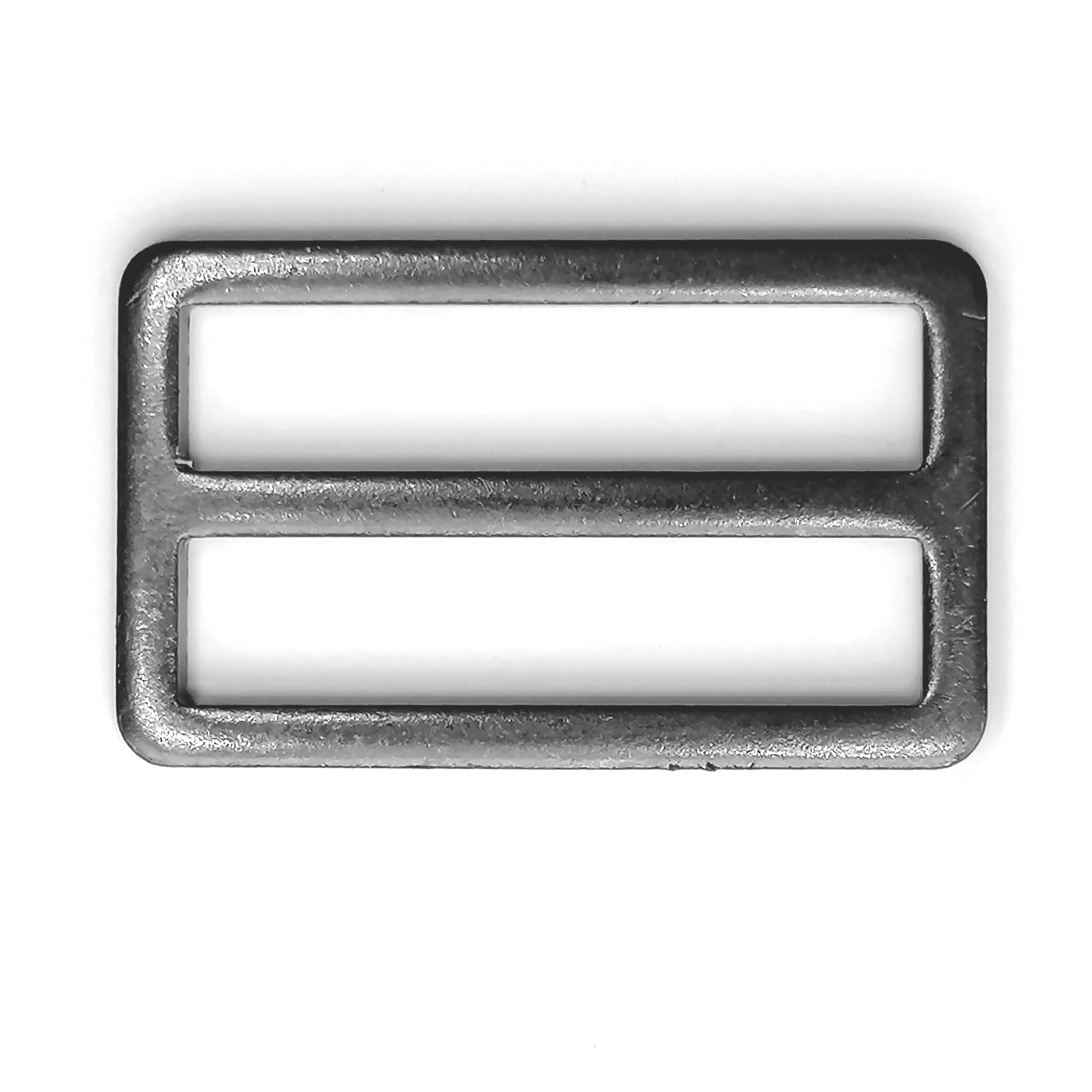 Schuifgesp - gunmetal - 3,8 x 0,8 cm