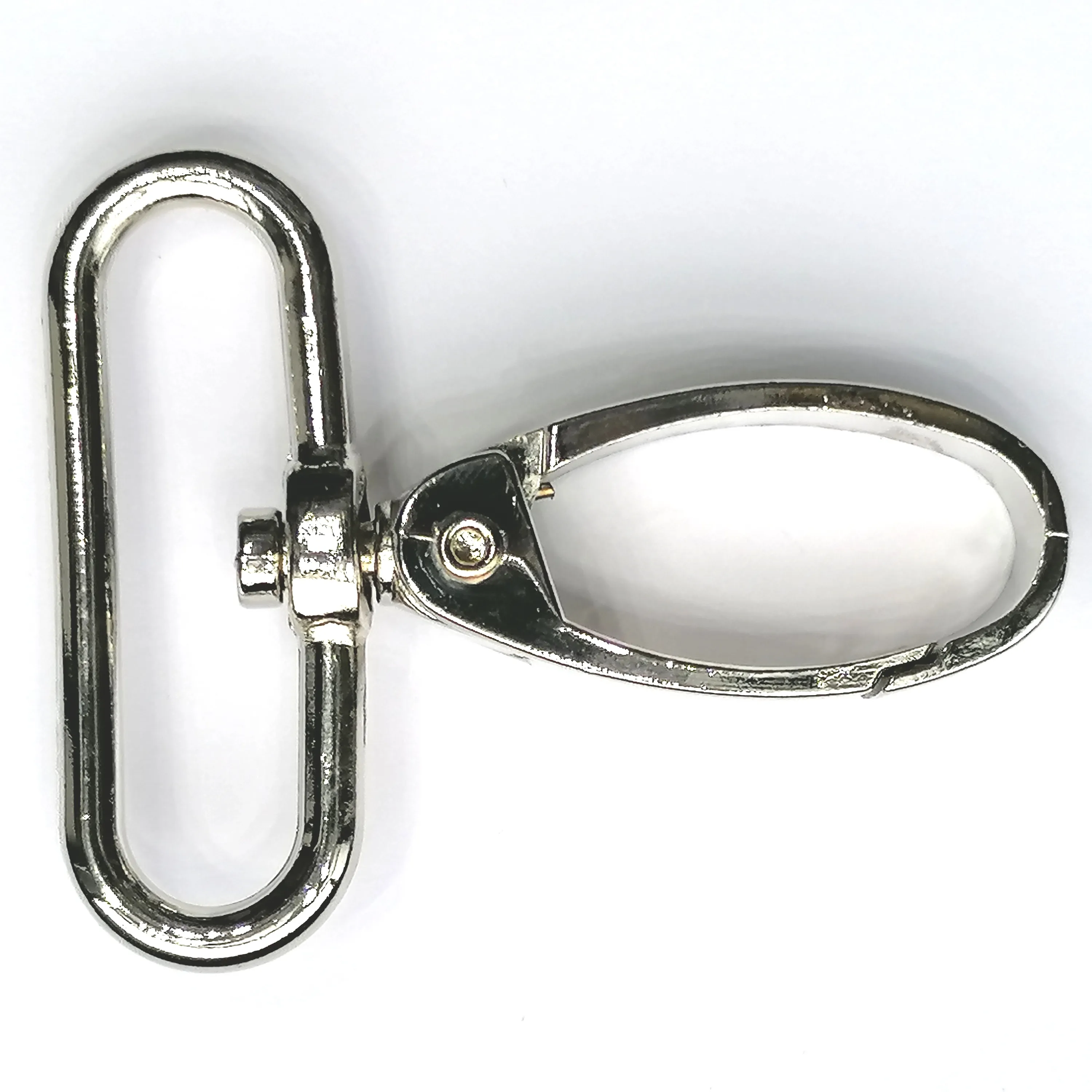 Musketonhaak - zilverkleur - 3,8 cm