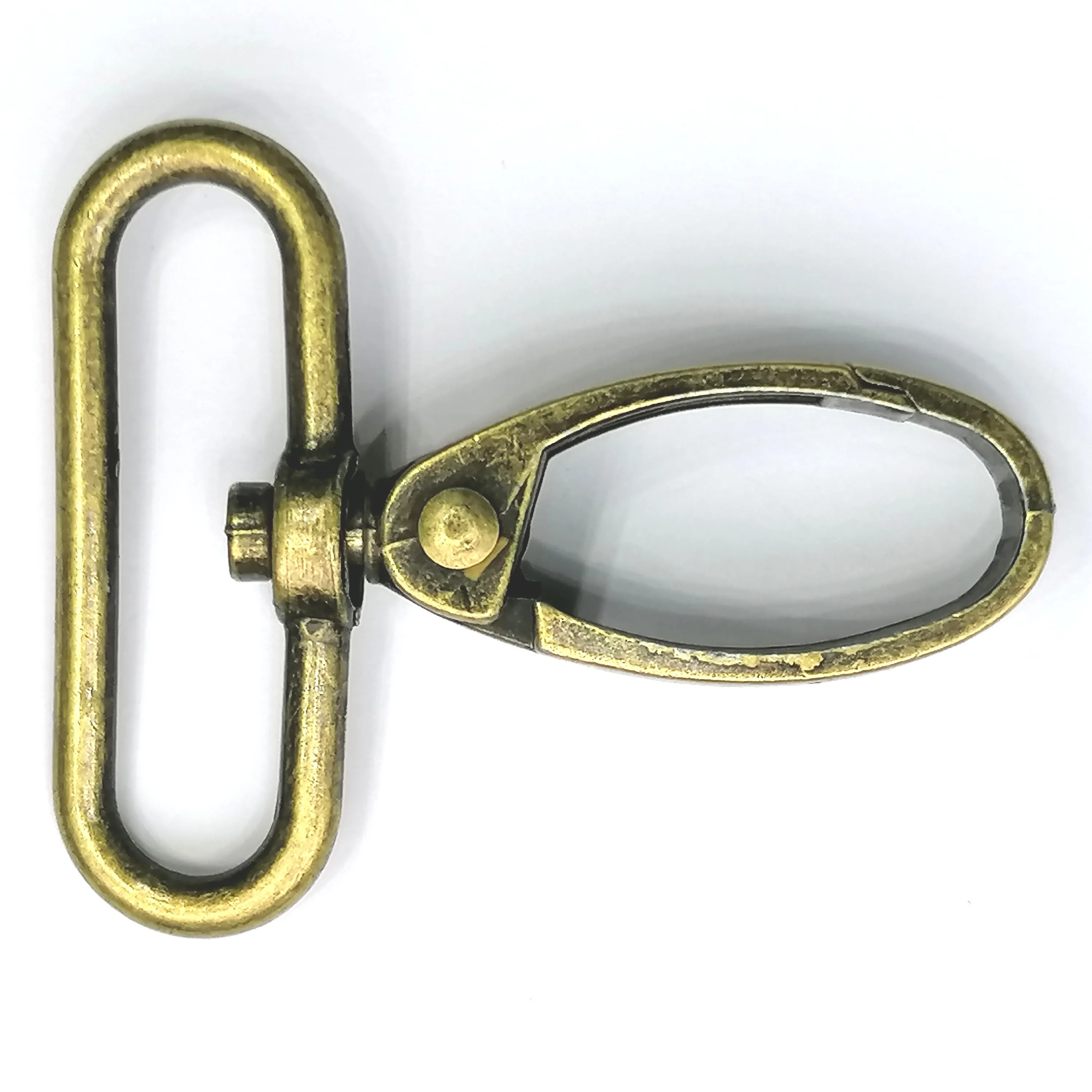 Musketonhaak - brons - 3,8 cm