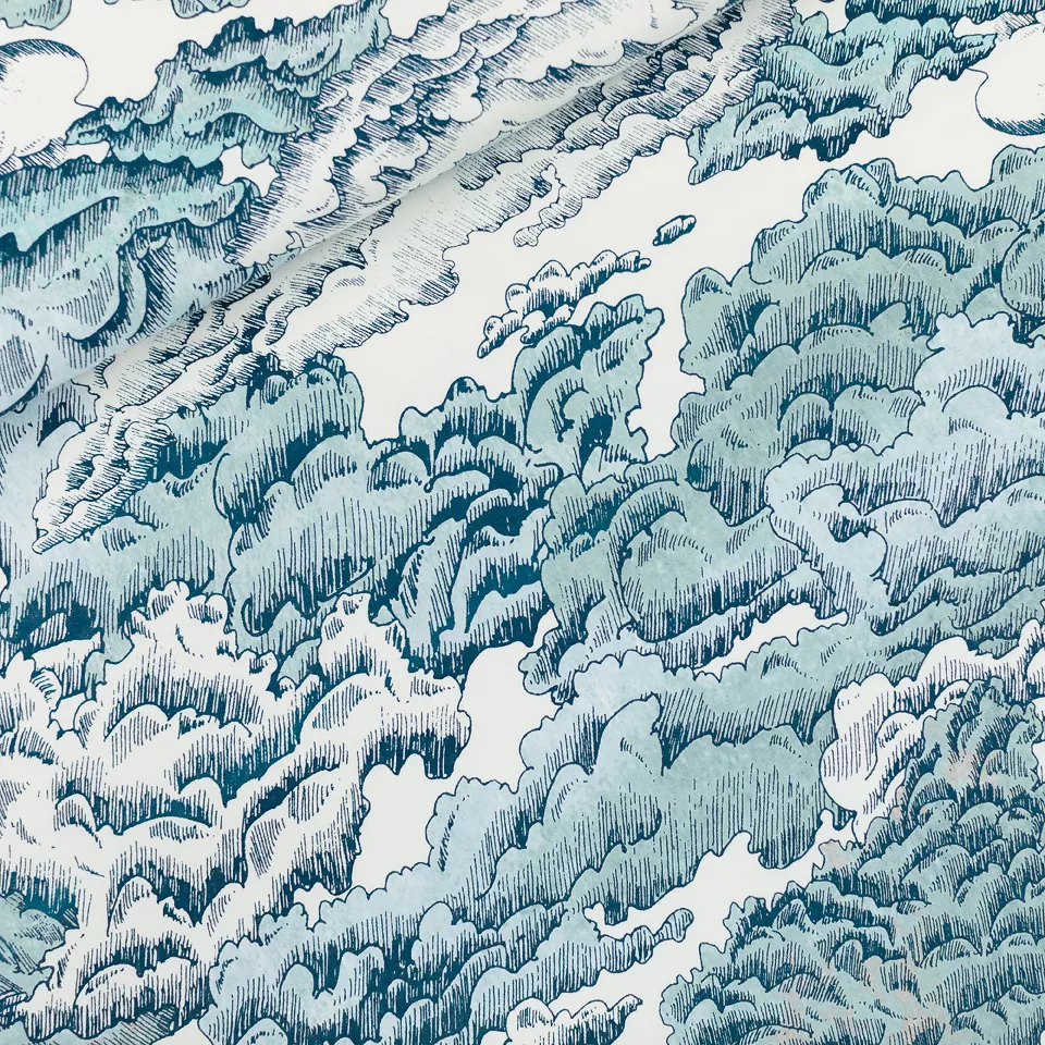 French terry met wolken 'Rainy Clouds' van See You At Six