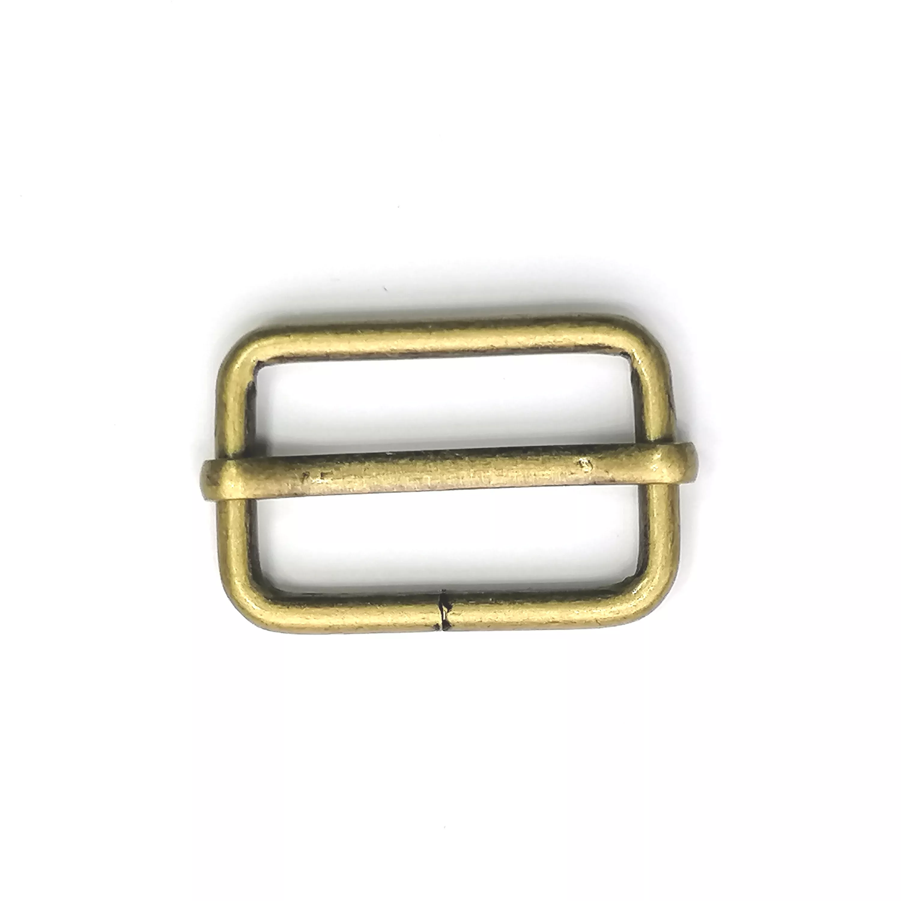 Schuifgesp - messing - 2,5 x 1,5 cm