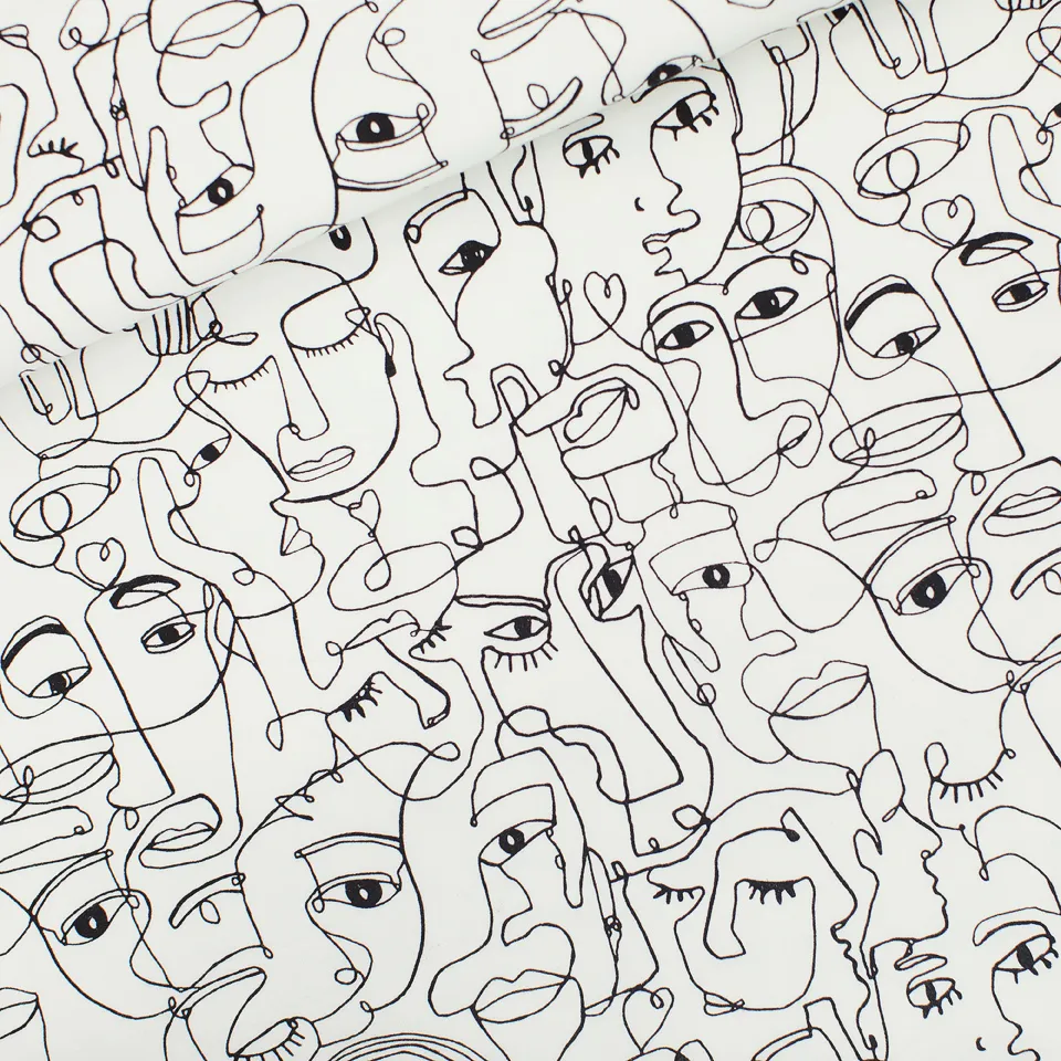 Witte french terry 'Faces' van See You At Six