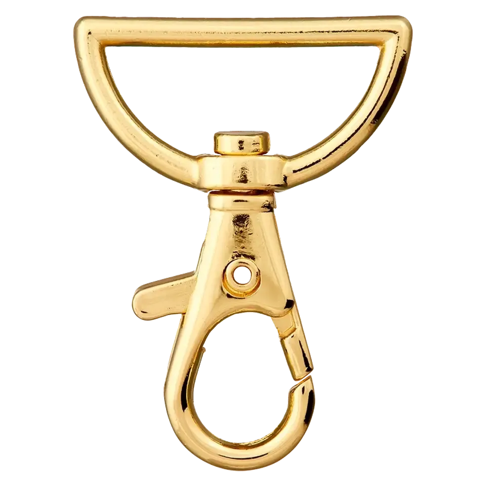 Musketonhaak - goudkleur - 3,2 cm