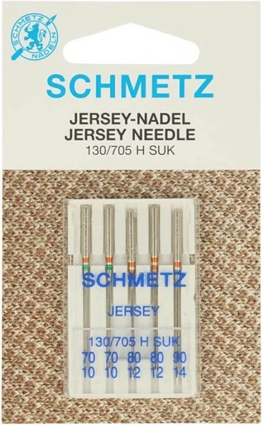 Jersey naalden assortiment 70/80/90/100 - 5 stuks - Schmetz